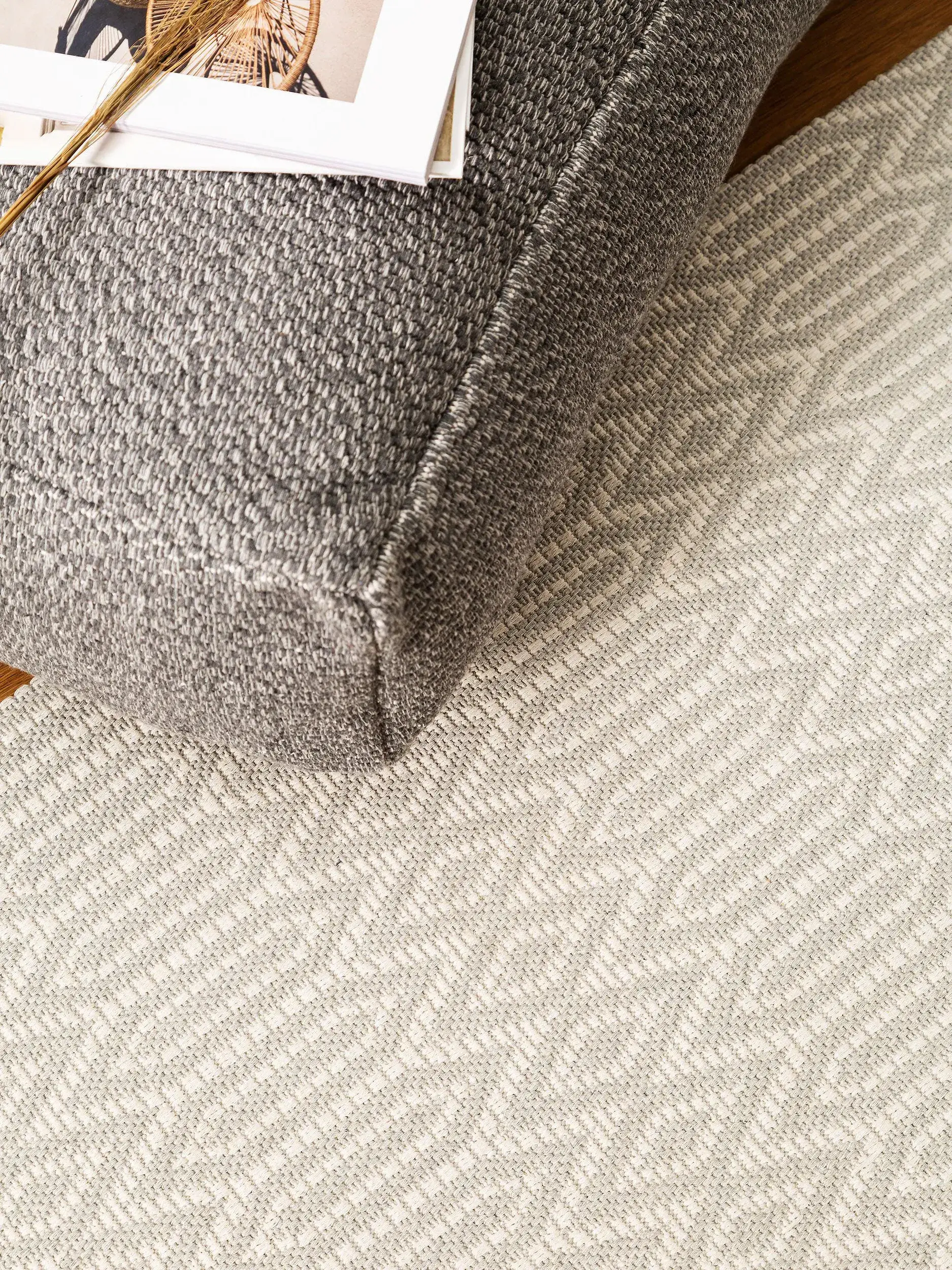 Teppich Cooper aus 100% Baumwolle in Grau von benuta Nest