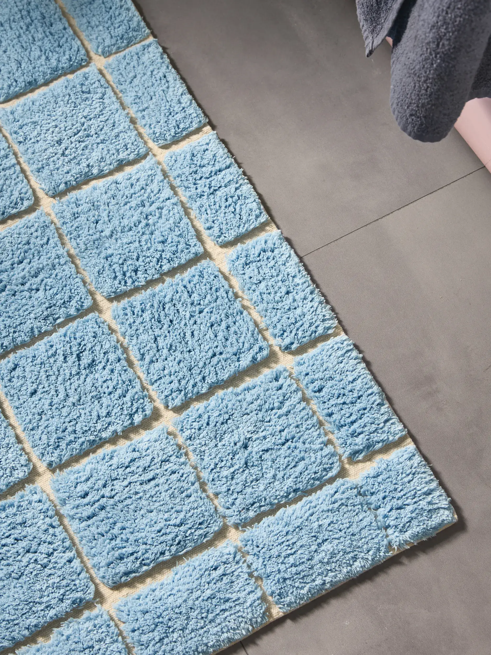 Tappeto da bagno Noa Blu/Crema di benuta POP