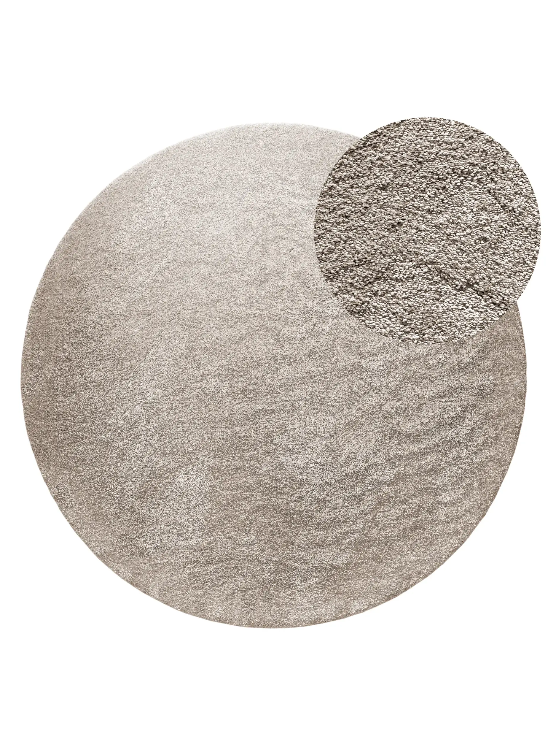 Rug made of 100% Polypropylen in Beige with a 100% Polypropylen high pile by benuta Nest