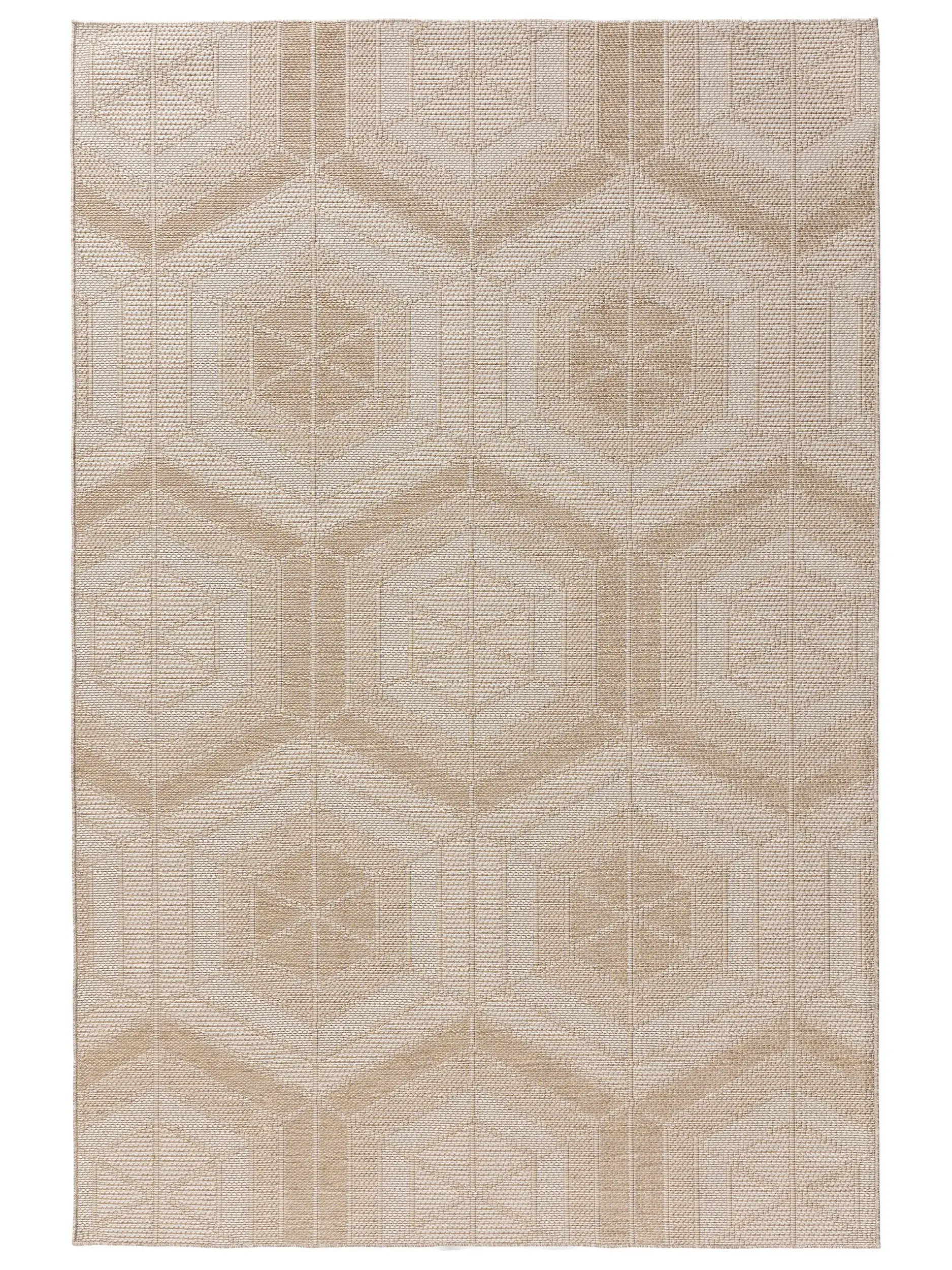 Rug made of 100% Polypropylen in White with a 100% Polypropylen high pile by benuta Nest