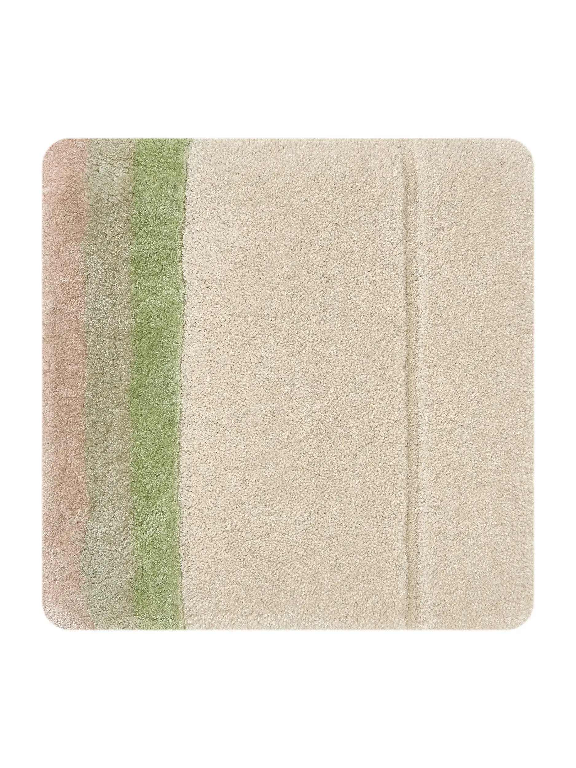 Alfombra Kinga de 90% Lana, 10% Lyocell (Tencel™) en Beige de benuta