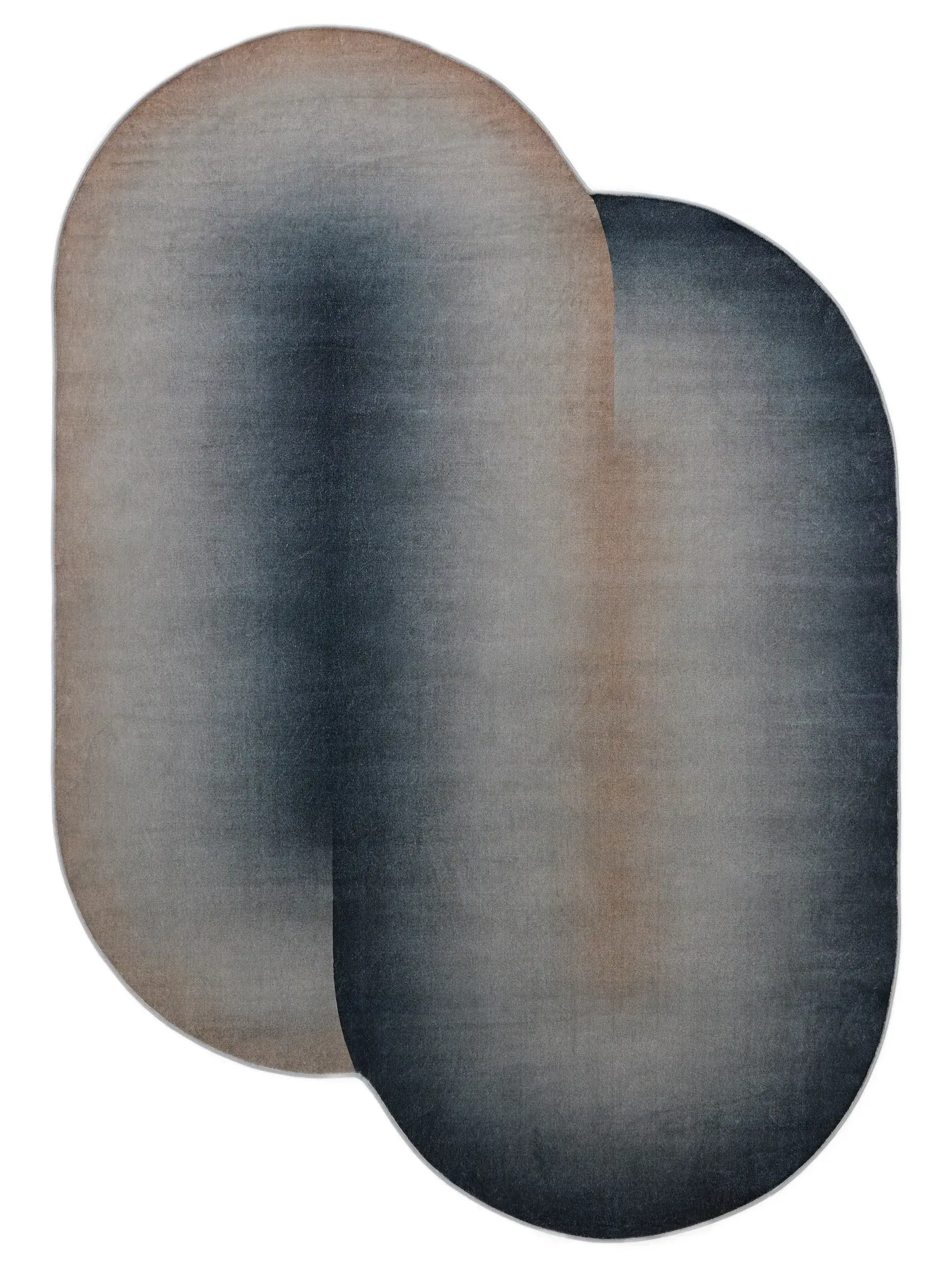 Rug made of 100% Polyester in Brown with a 100% Polyester high pile by benuta Pop