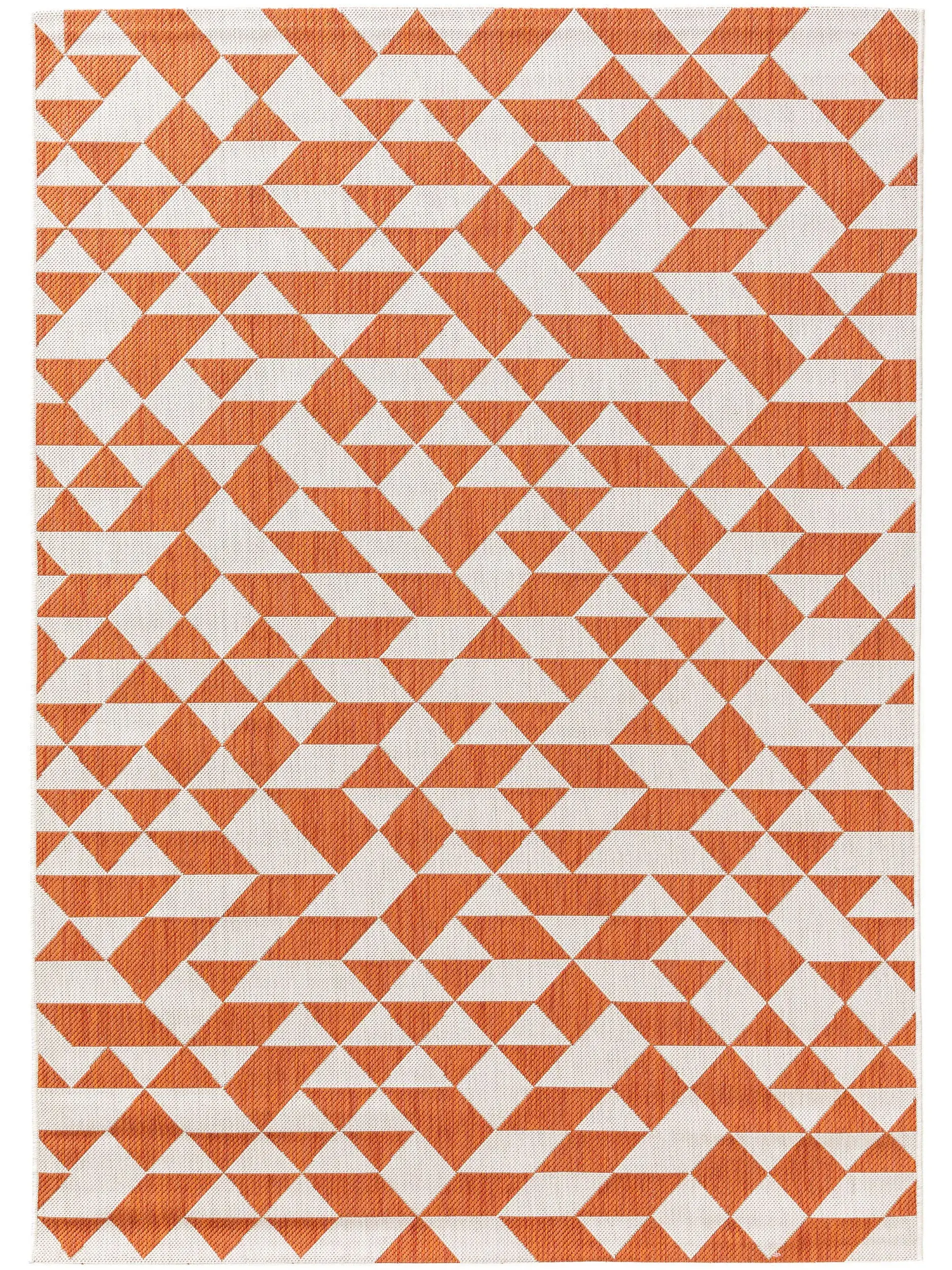 Tappeto di 100% Polipropilene in Arancio con pelo alto 100% Polipropilene da benuta nest