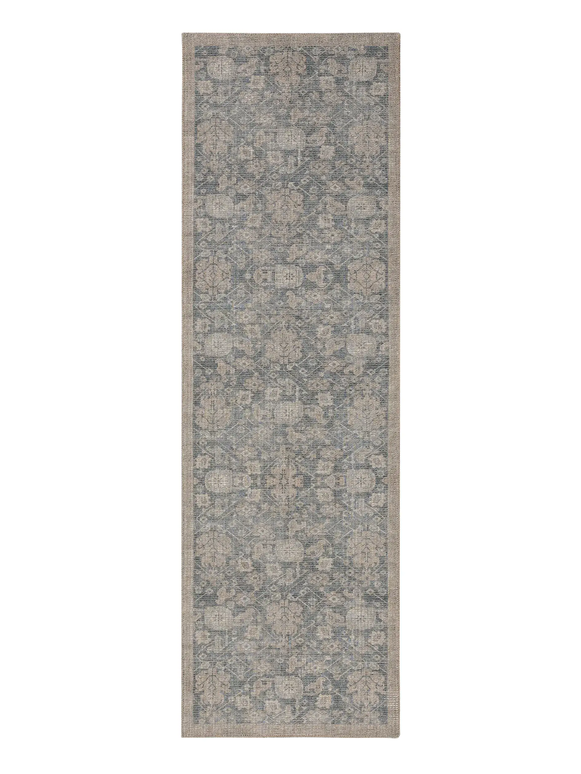 Rug made of 50% Polyester, 50% Polycotton in Grey with a 50% Polyester, 50% Polycotton high pile by benuta Nest