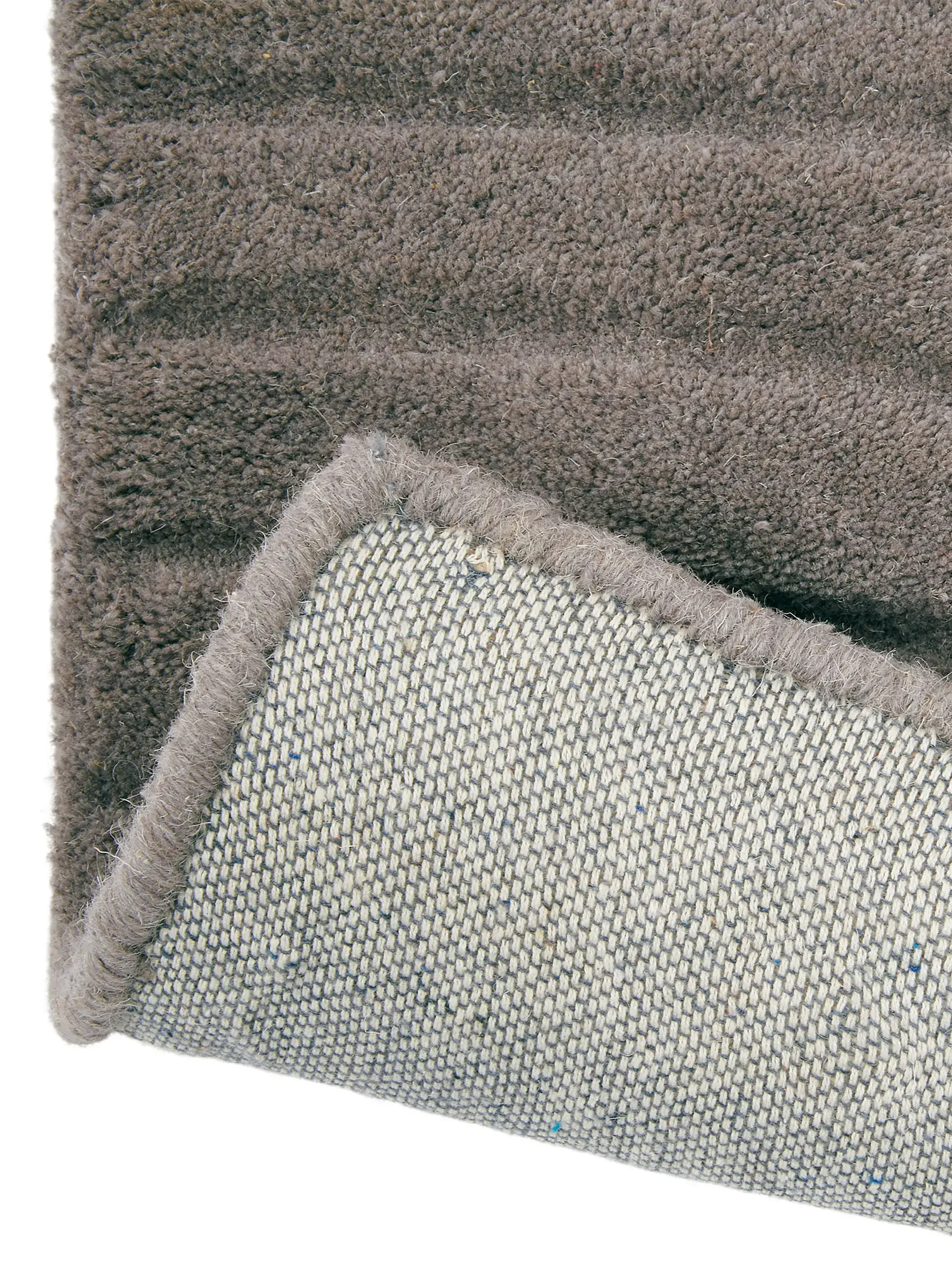 Tappeto di 100% Lana in Grigio con pelo alto 100% Lana da benuta