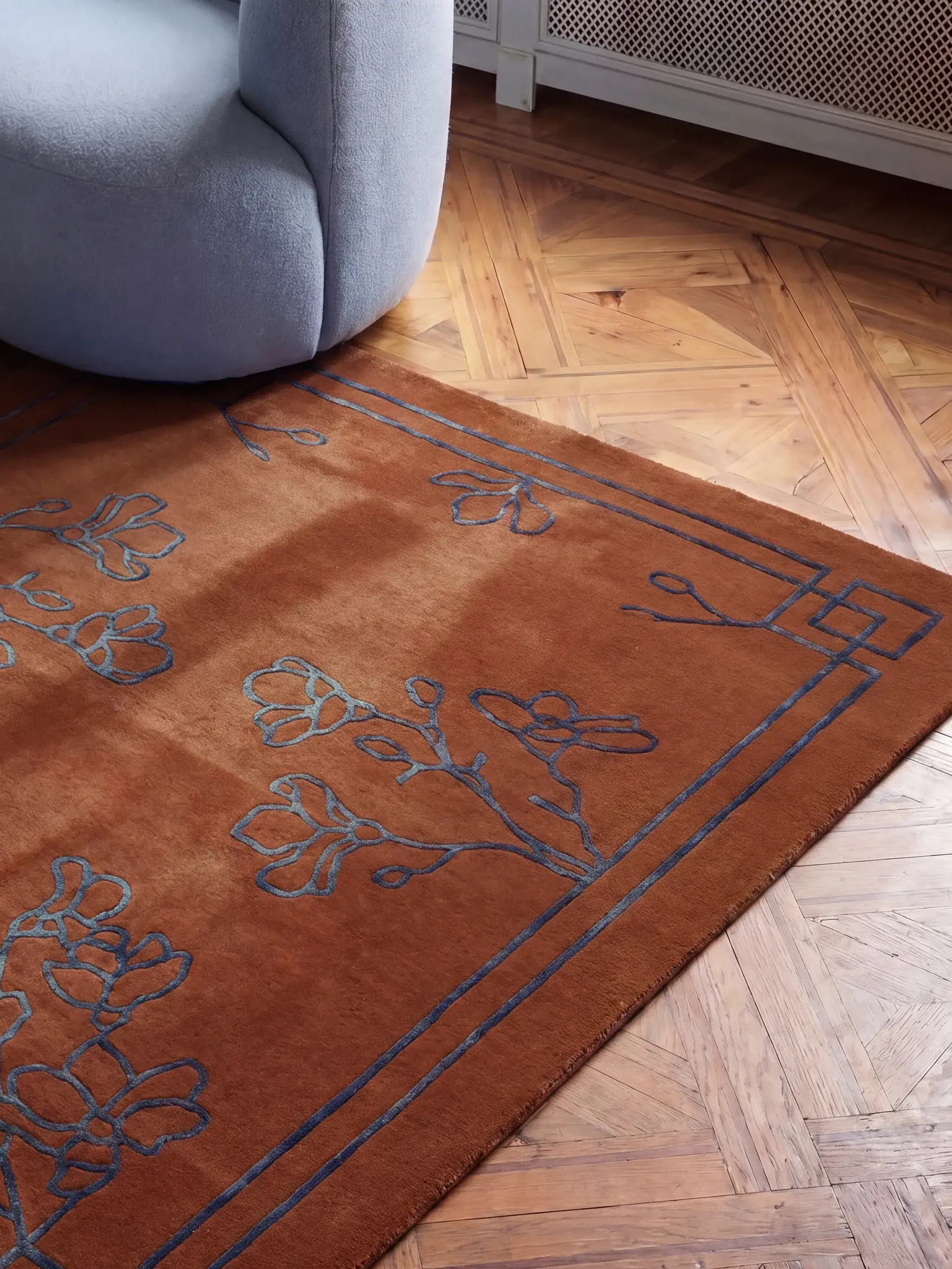 Tapis Sakura en 80% Laine (50% de Nouvelle-Zélande), 20% Lyocell (TENCEL™) en  de benuta Finest