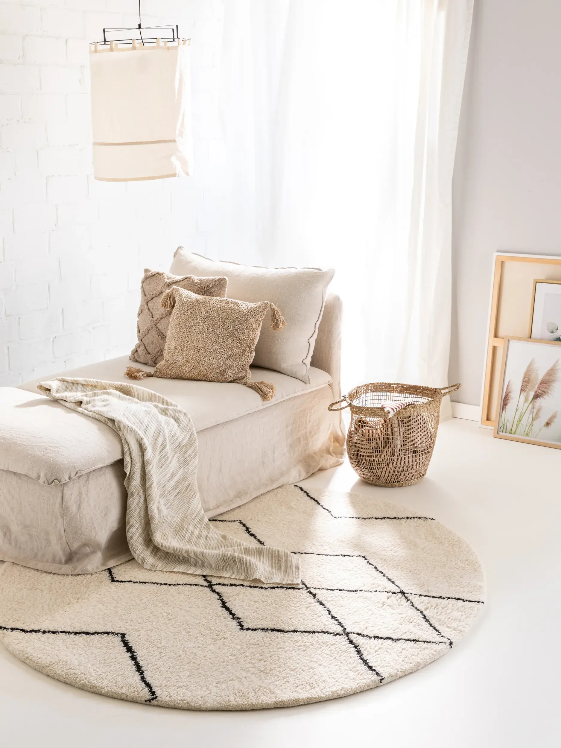 Alfombra de 100% Lana en Beige con un pelo de {{Placeholder_Pile Height}} de altura de benuta pure