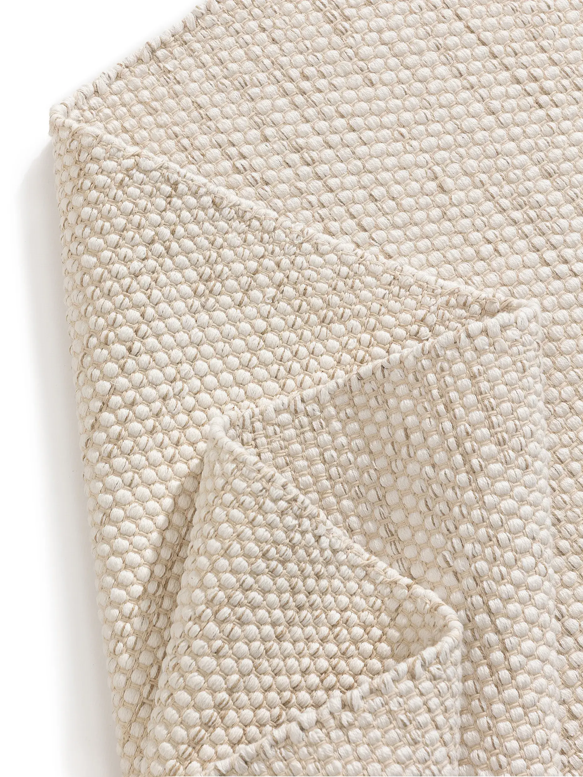 Teppich Ron aus 100% Cotton in Beige von benuta Basic