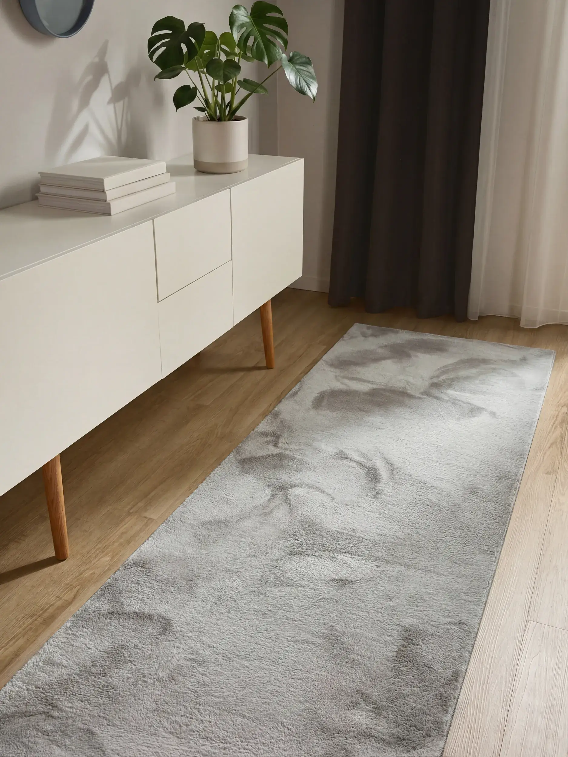 Tæppe Furry af 100% Polyester i  fra benuta Basic