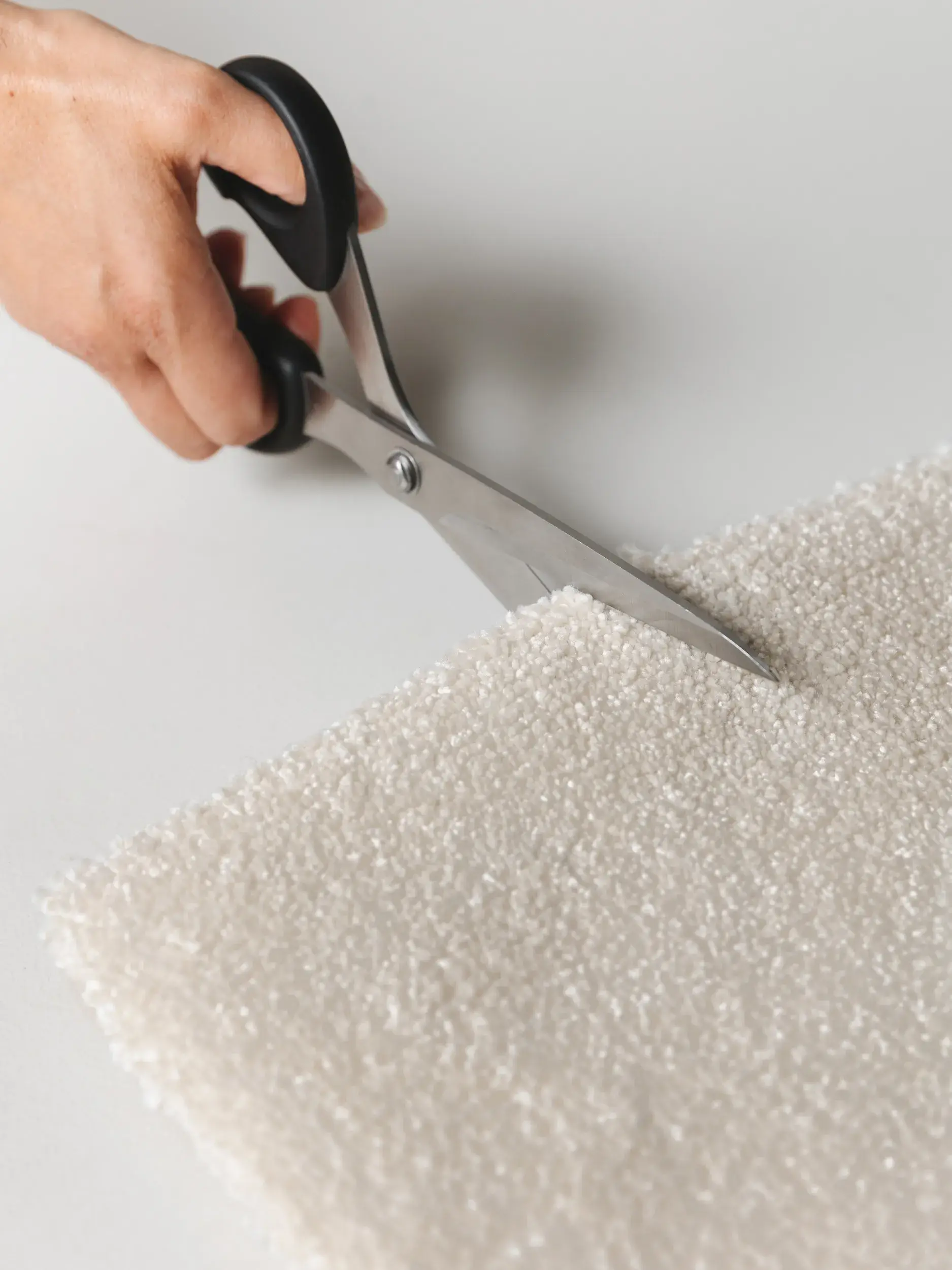 Rug made of 100% Polypropylen in Weiß with a 100% Polypropylen high pile by benuta Nest