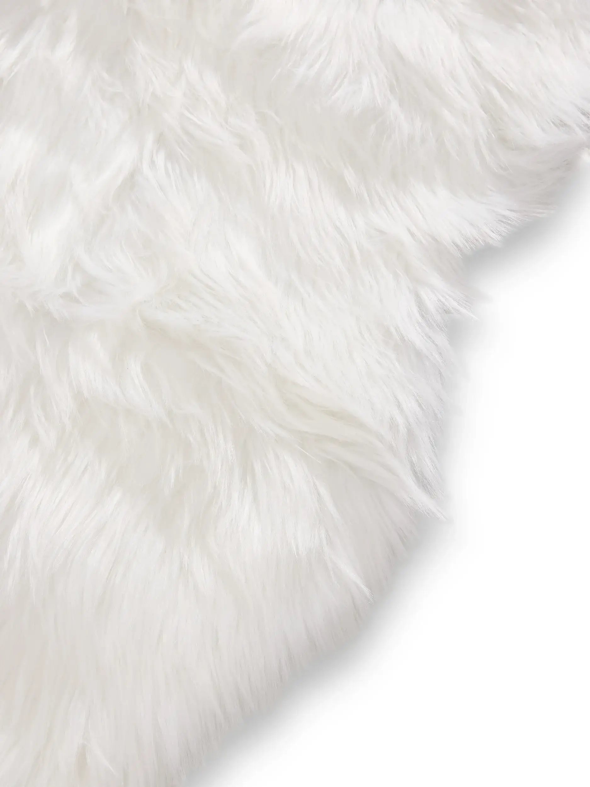 Koberec z 70% Polyacryl, 30% Polyester v Weiß s vlasem výšky 70% Polyacryl, 30% Polyester od benuta Pop