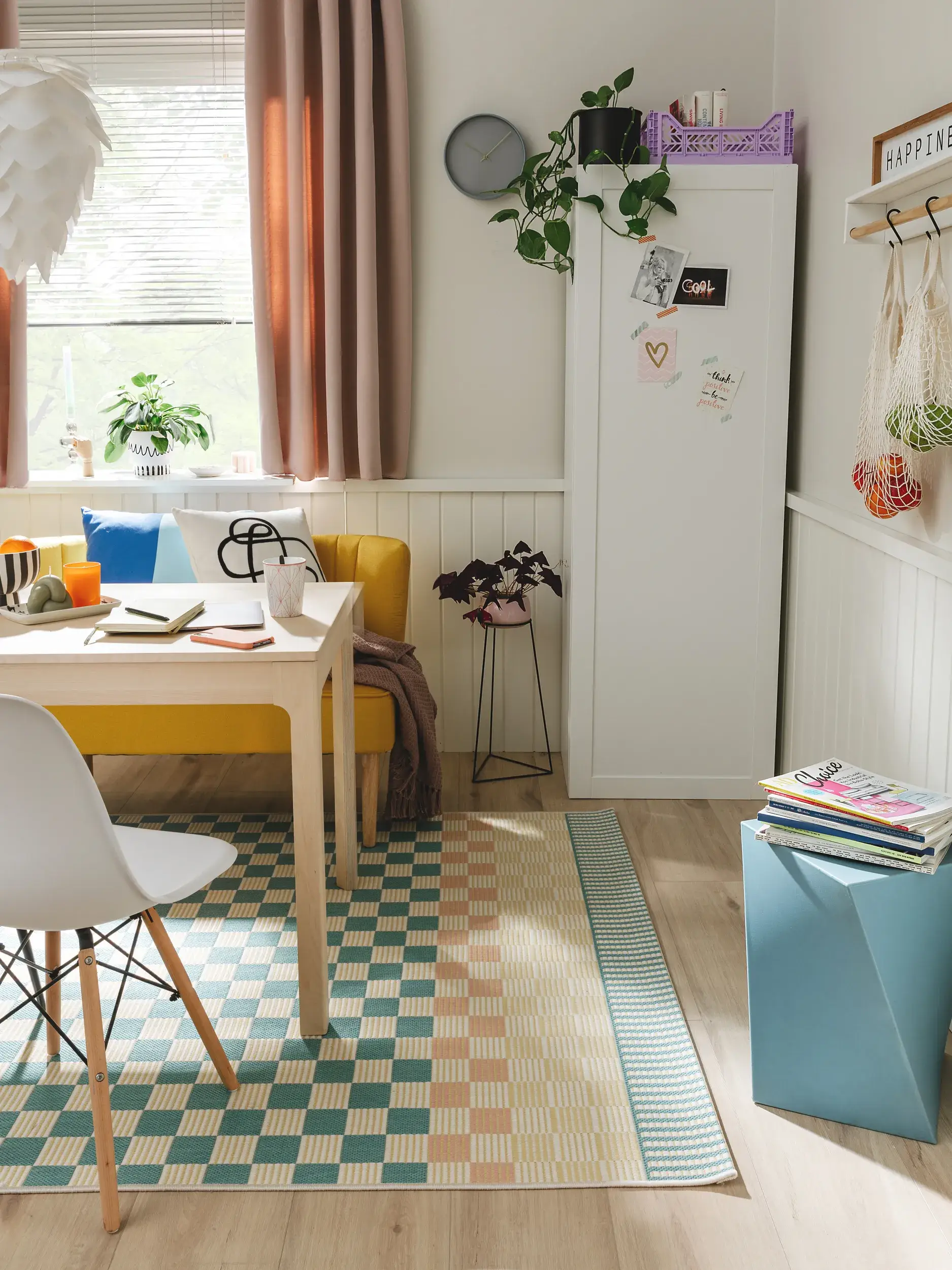 Teppich aus 100% Polypropylen in Multicolor mit 100% Polypropylen hohem Flor von benuta Pop
