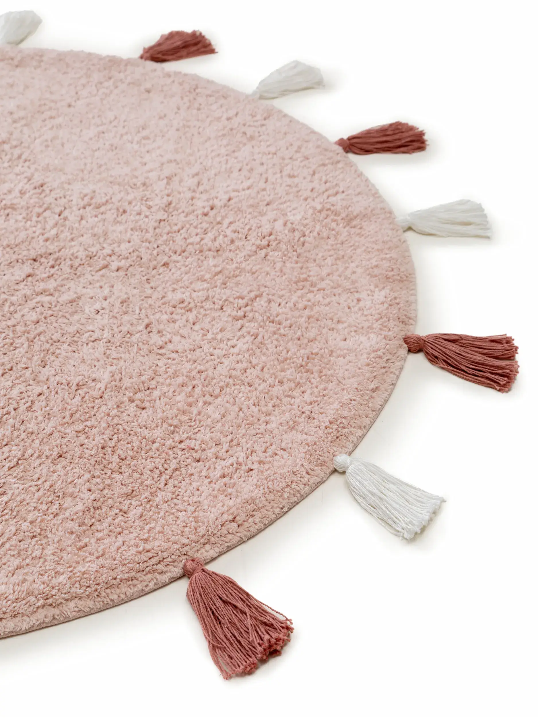 Rug made of 100% Baumwolle in Rosa with a 100% Baumwolle high pile by Lytte