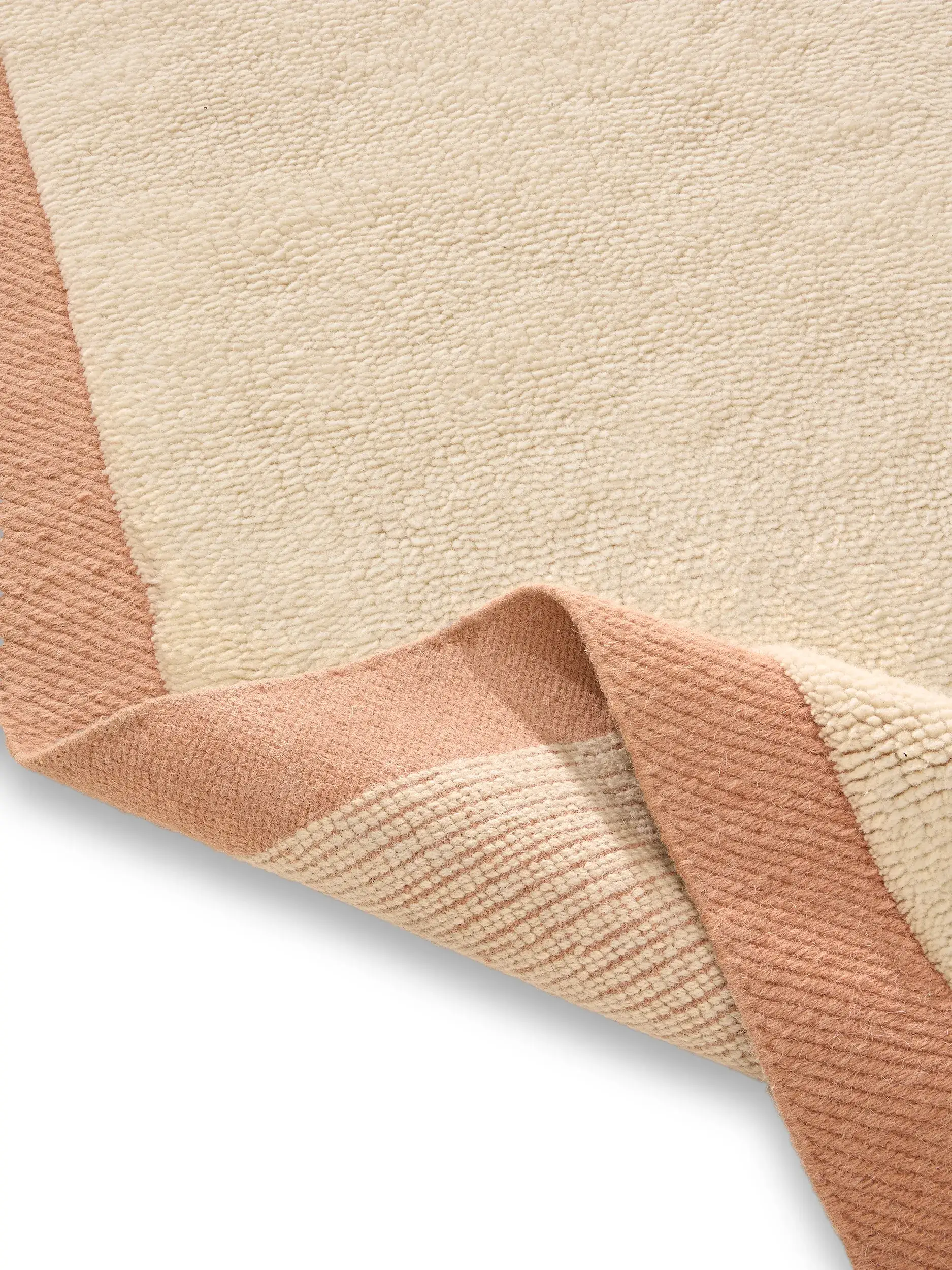 Tæppe Franco af 50% Uld, 50% Uld (fra New Zealand) i Beige fra benuta pure