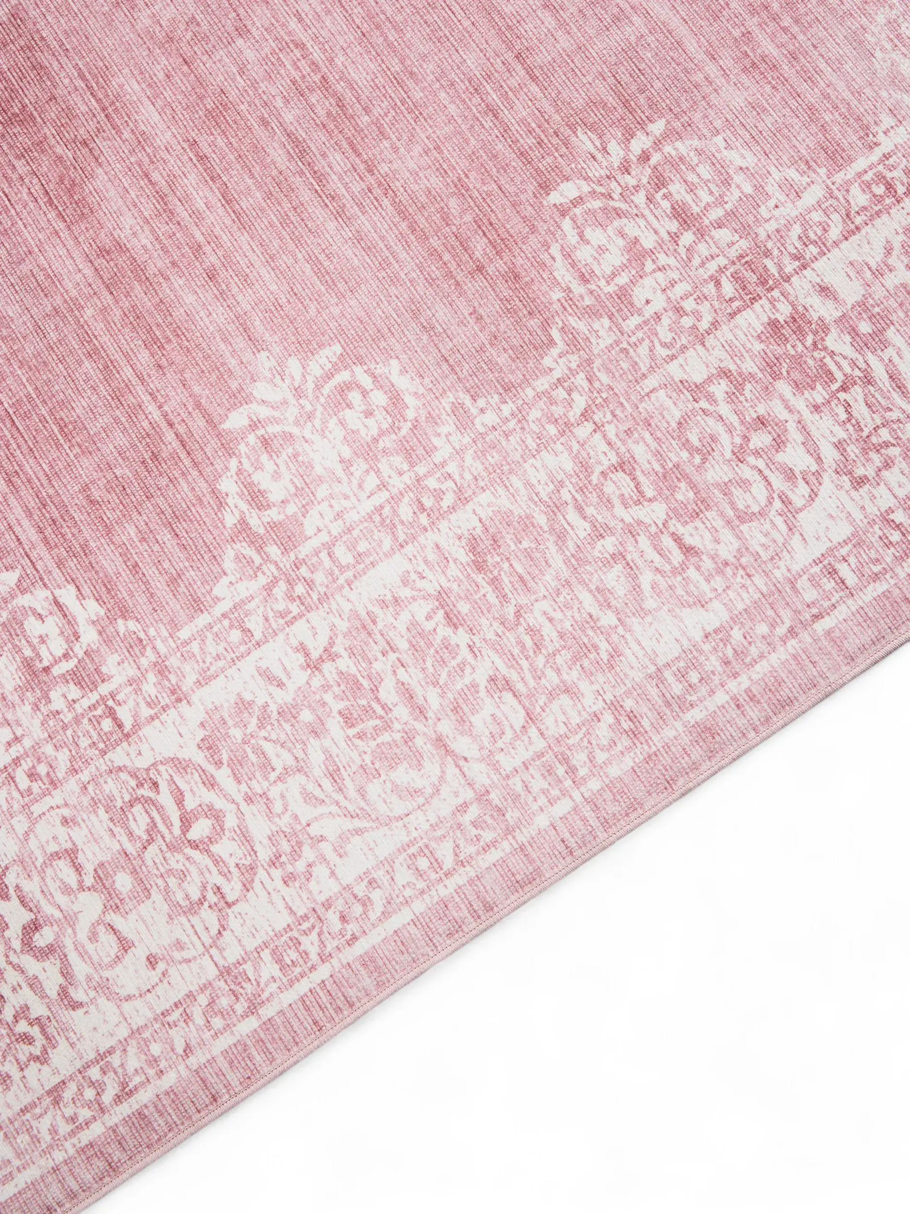 Teppe av 100% Polyester i Rosa med 100% Polyester høy lugg fra benuta Pop