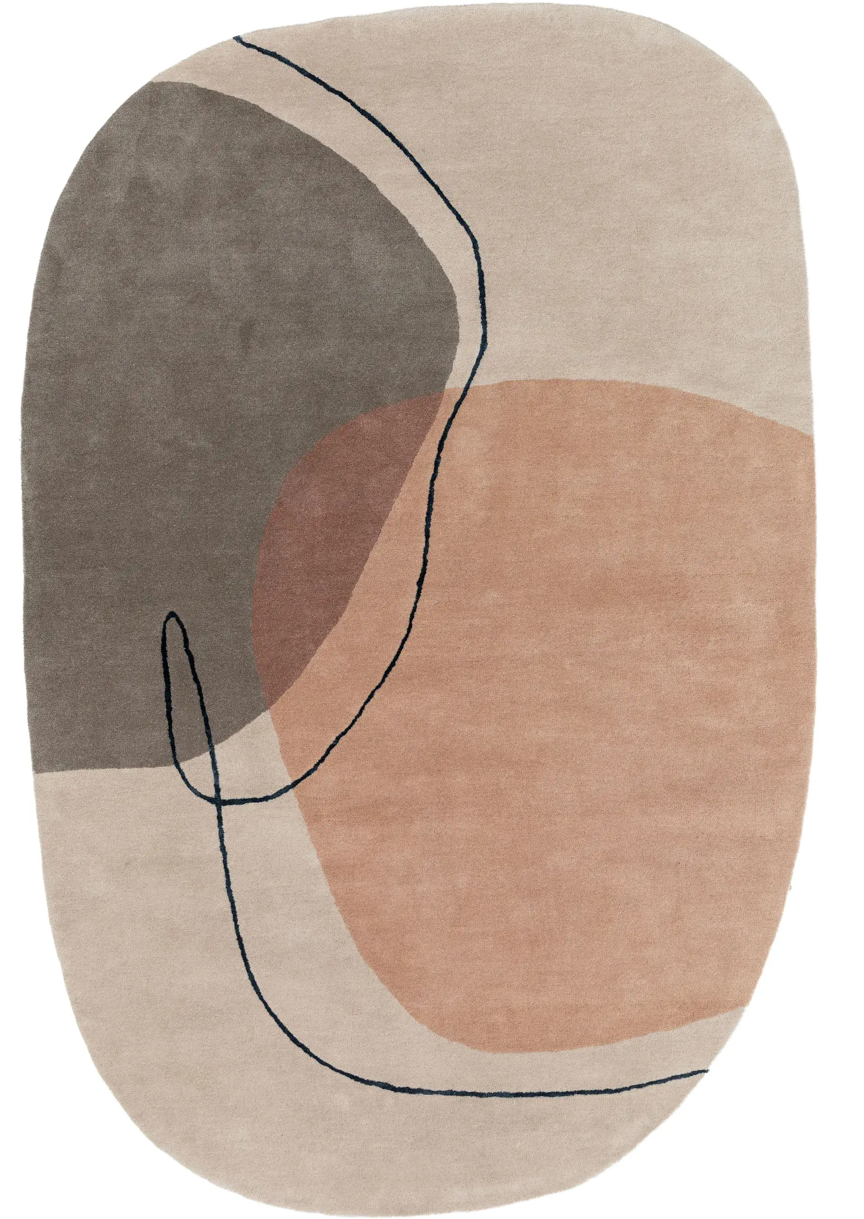 Wollen Vloerkleed Shape Veelkleurig van 