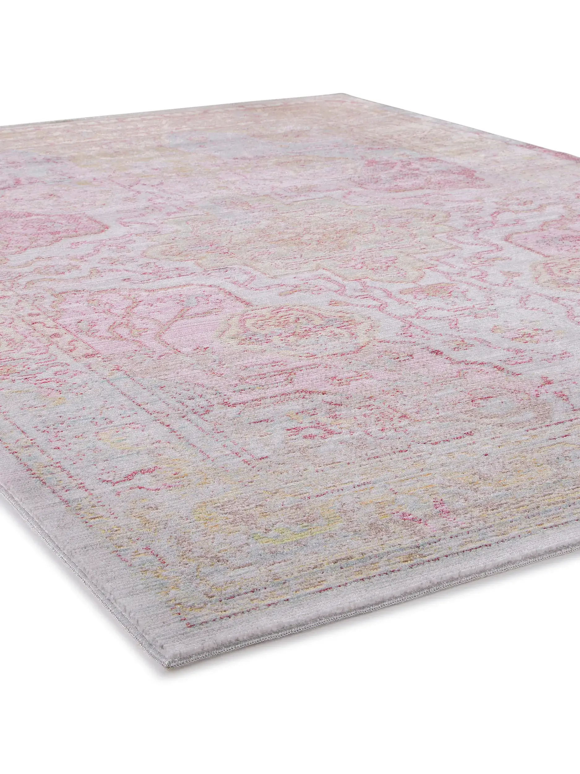 Tappeto di 100% Poliestere in Multicolor con pelo alto 100% Poliestere da benuta nest