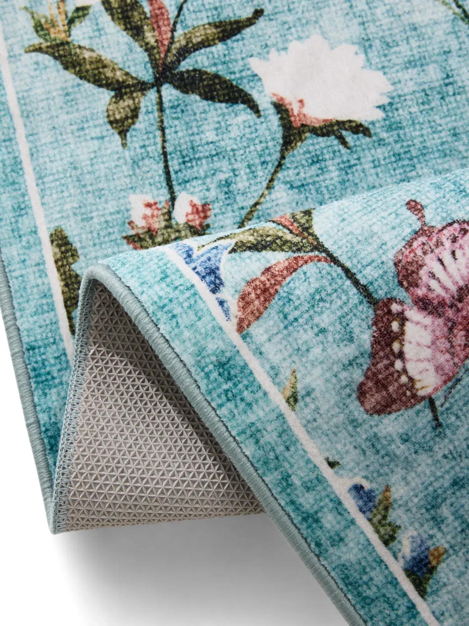 Teppich aus 100% Polyester in Multicolor mit 100% Polyester hohem Flor von benuta Nest