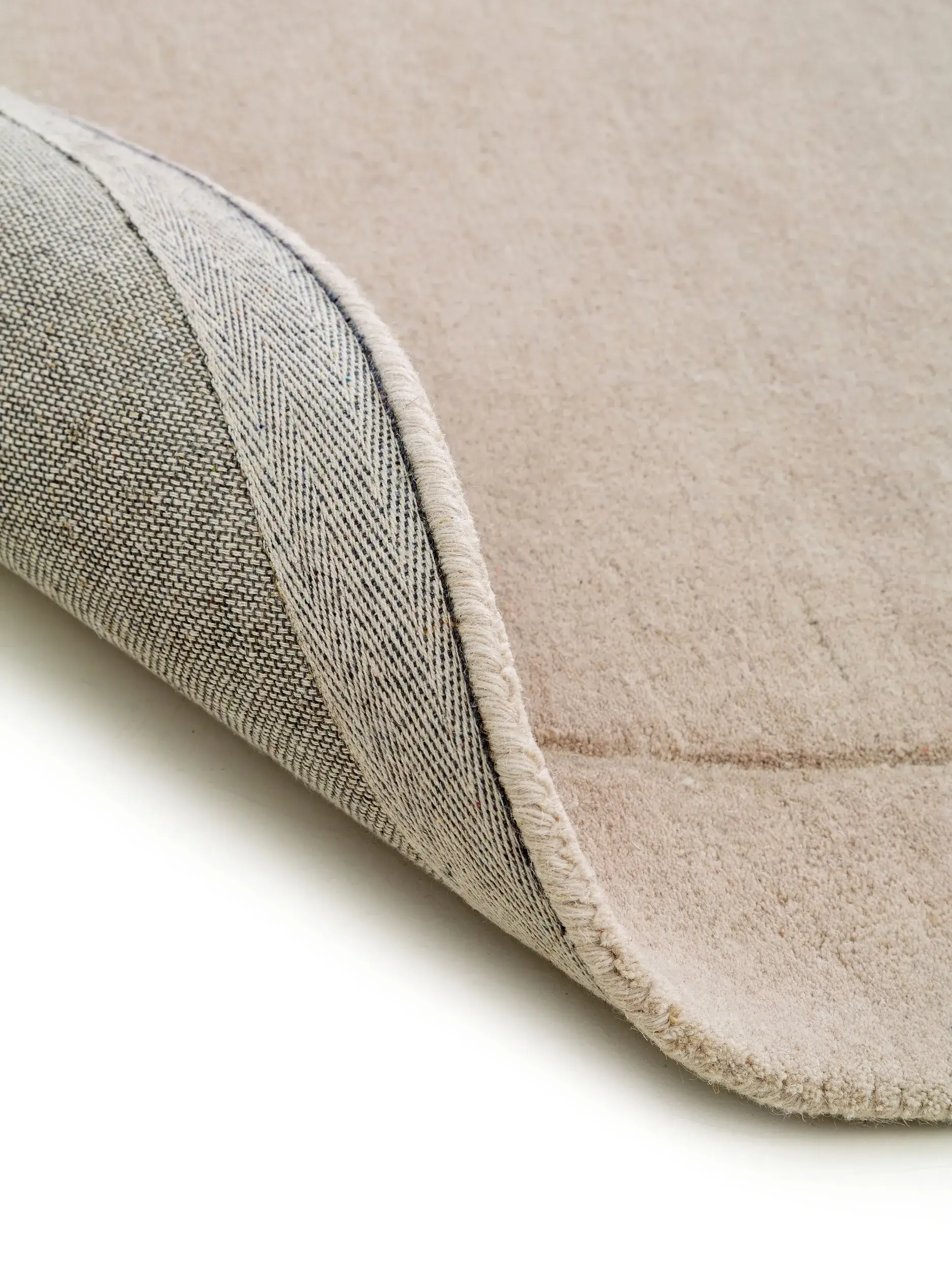 Teppe av 100% Wolle i Beige med 100% Wolle høy lugg fra benuta Pure