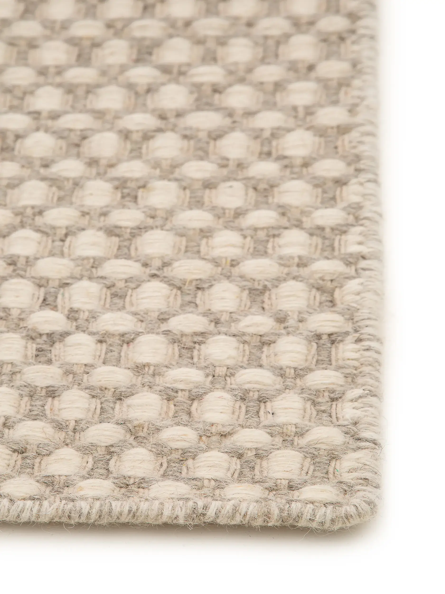 Matta av 80% Ull, 20% Bomull i Beige med 80% Ull, 20% Bomull hög lugg från benuta Finest