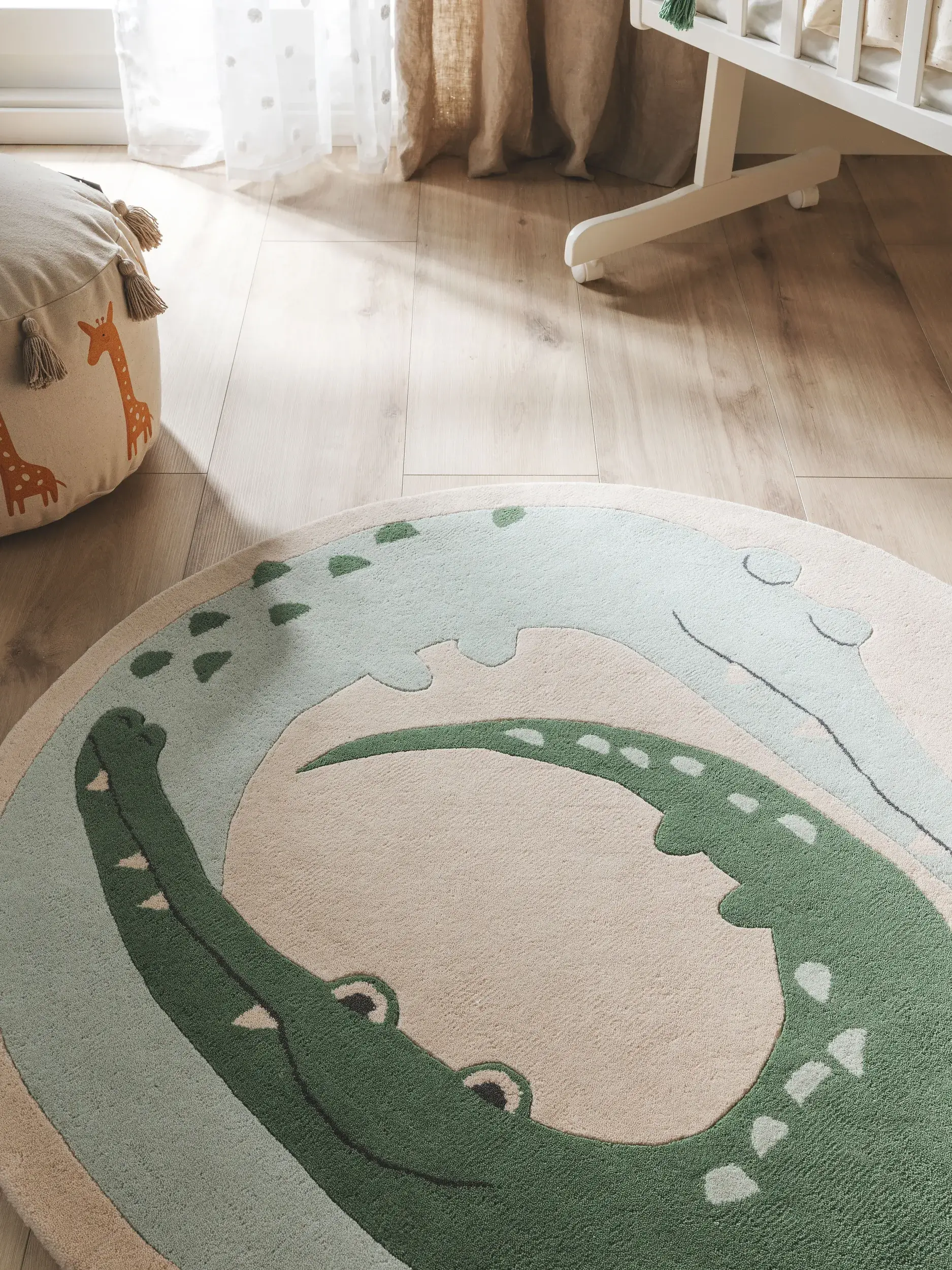 Teppich aus 100% Wolle in Multicolor mit 100% Wolle hohem Flor von Lytte