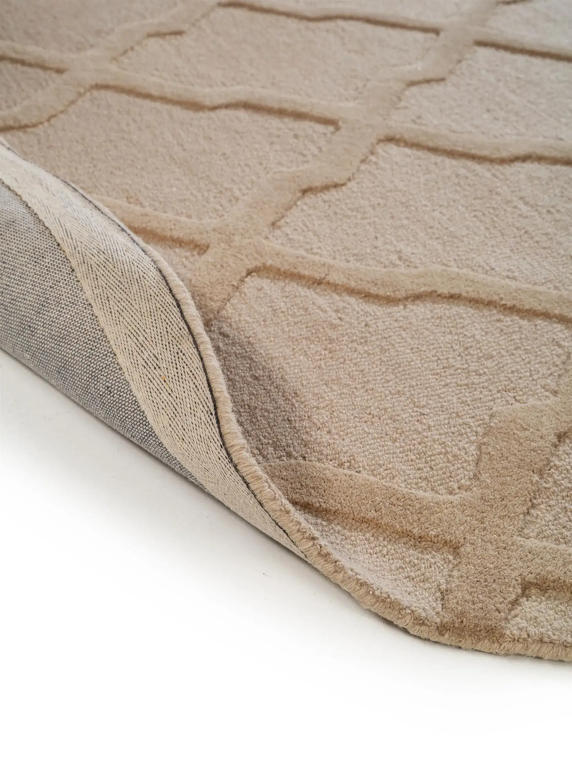 Teppich Windsor aus 100% Wolle in Beige von benuta Pure