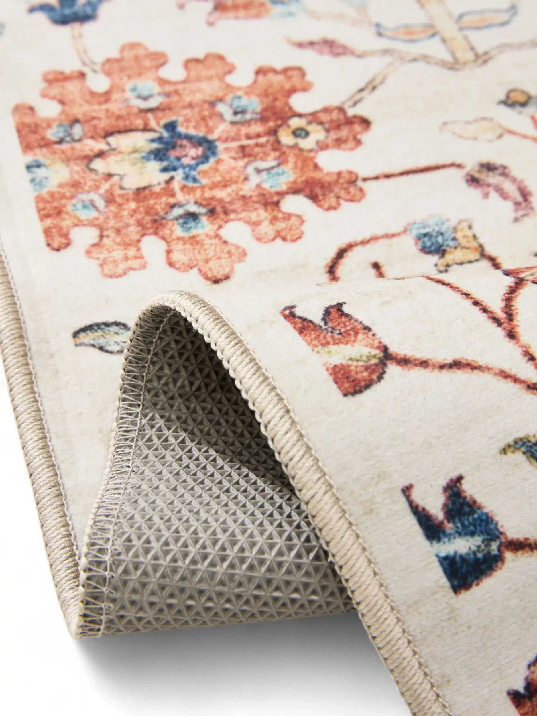 Rug made of 100% Polyester in Multicolour with a 100% Polyester high pile by benuta Basic