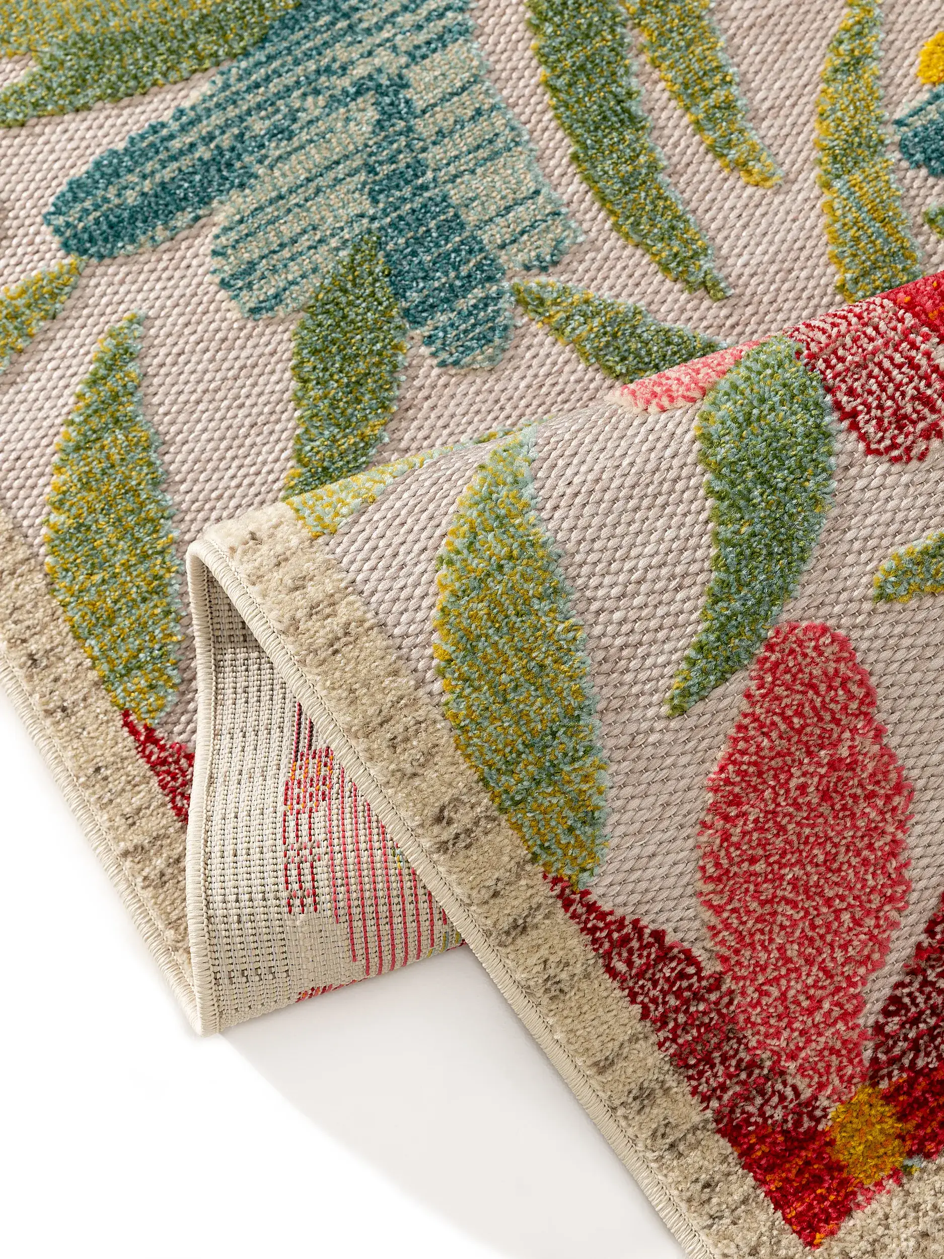 Teppich aus 100% Polypropylen in Multicolor mit 100% Polypropylen hohem Flor von benuta Nest