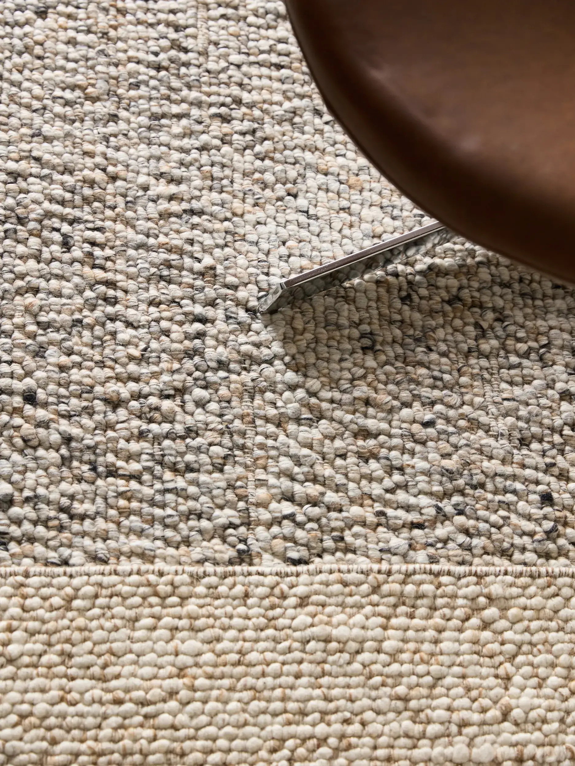 Tapete de 70% Wolle (from New Zealand), 30% Polyester em Multicolor com pelo de 70% Wolle (from New Zealand), 30% Polyester de altura da benuta Pure