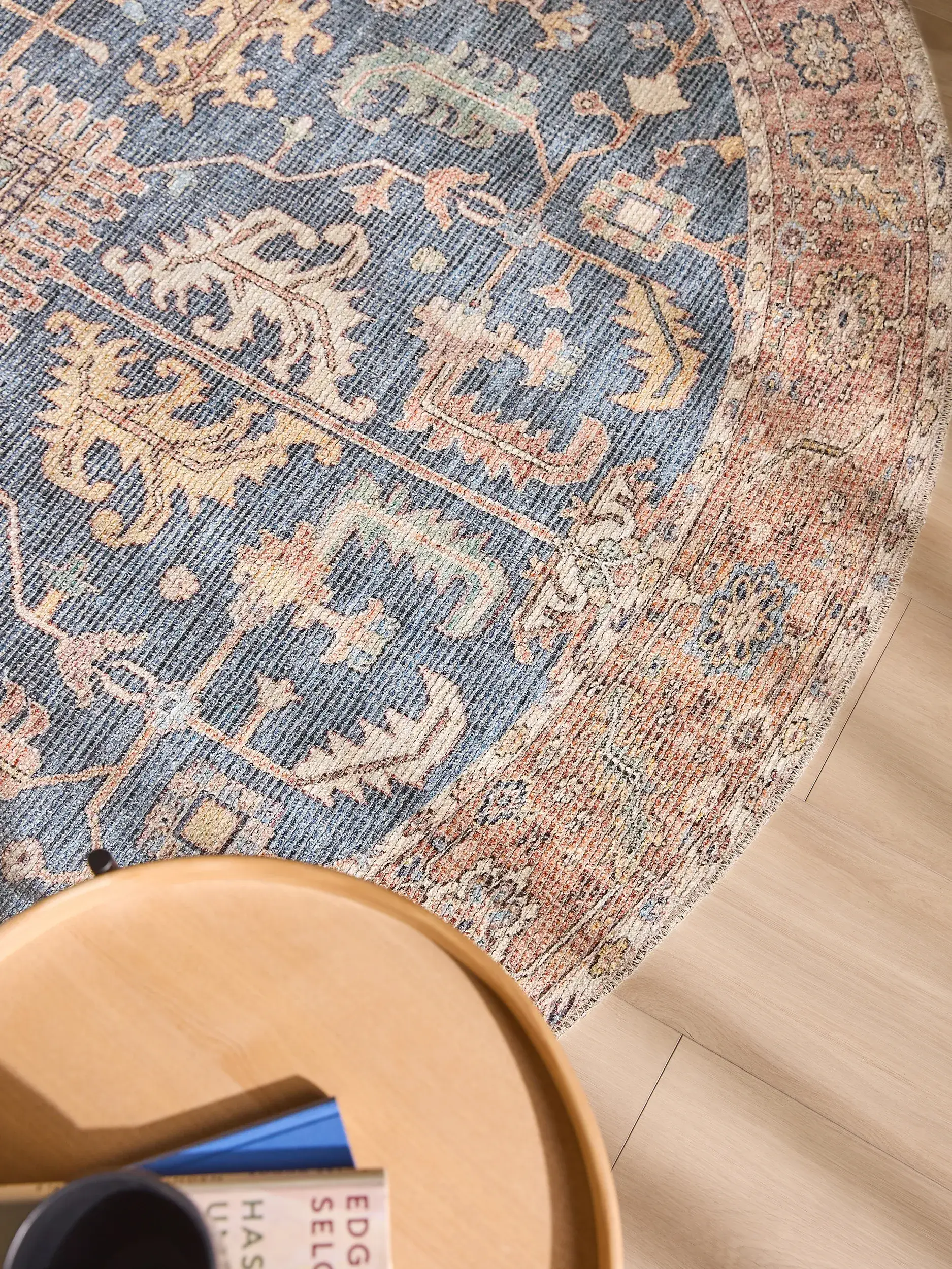 Teppich aus 50% Polyester, 50% Polycotton in Multicolor mit 50% Polyester, 50% Polycotton hohem Flor von benuta Nest