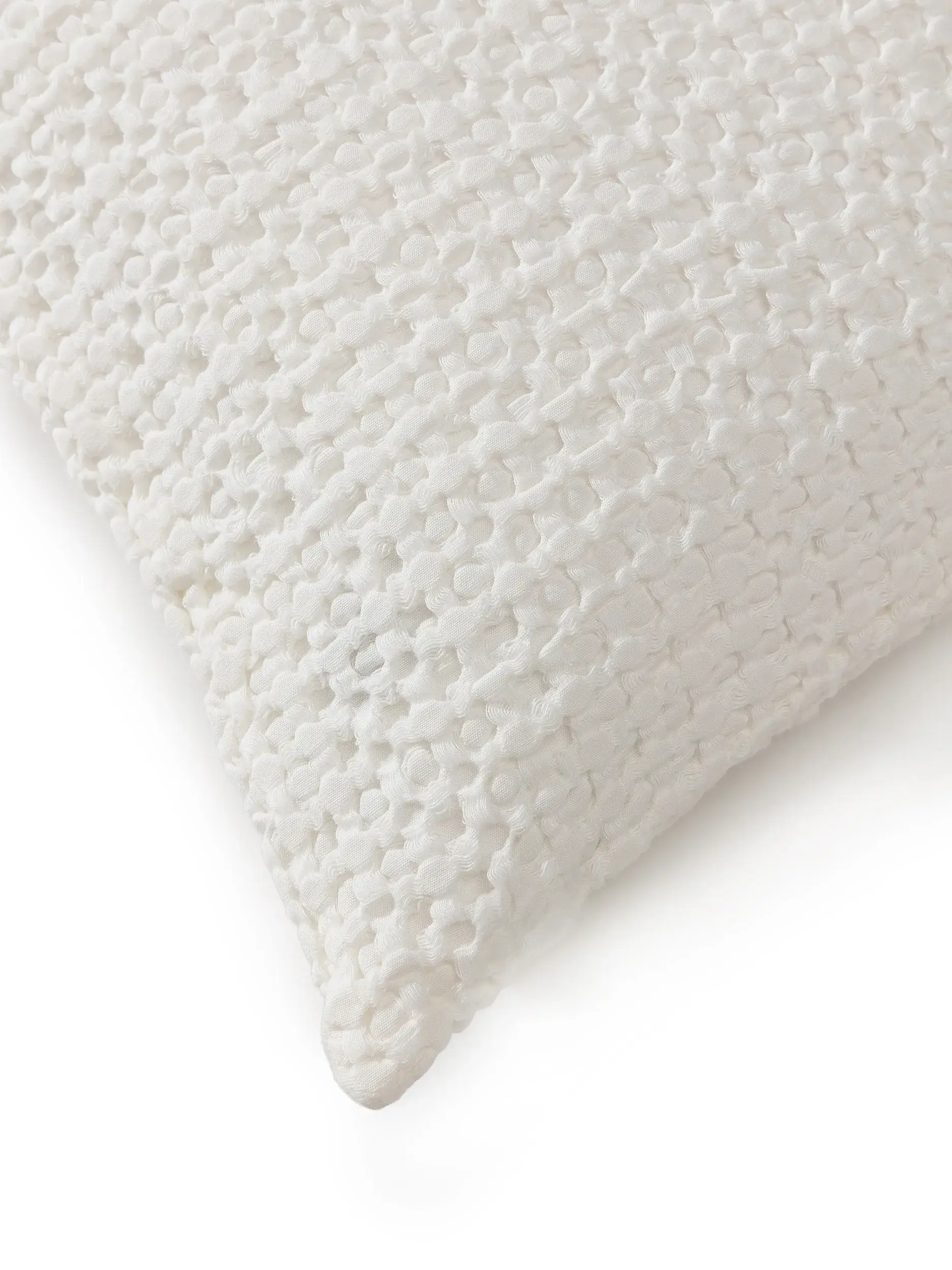 Kissenbezug Cloe Cream Einfarbig-suunnittelussa, valmistettu 100% puuvillaaista, benuta Popin toimesta