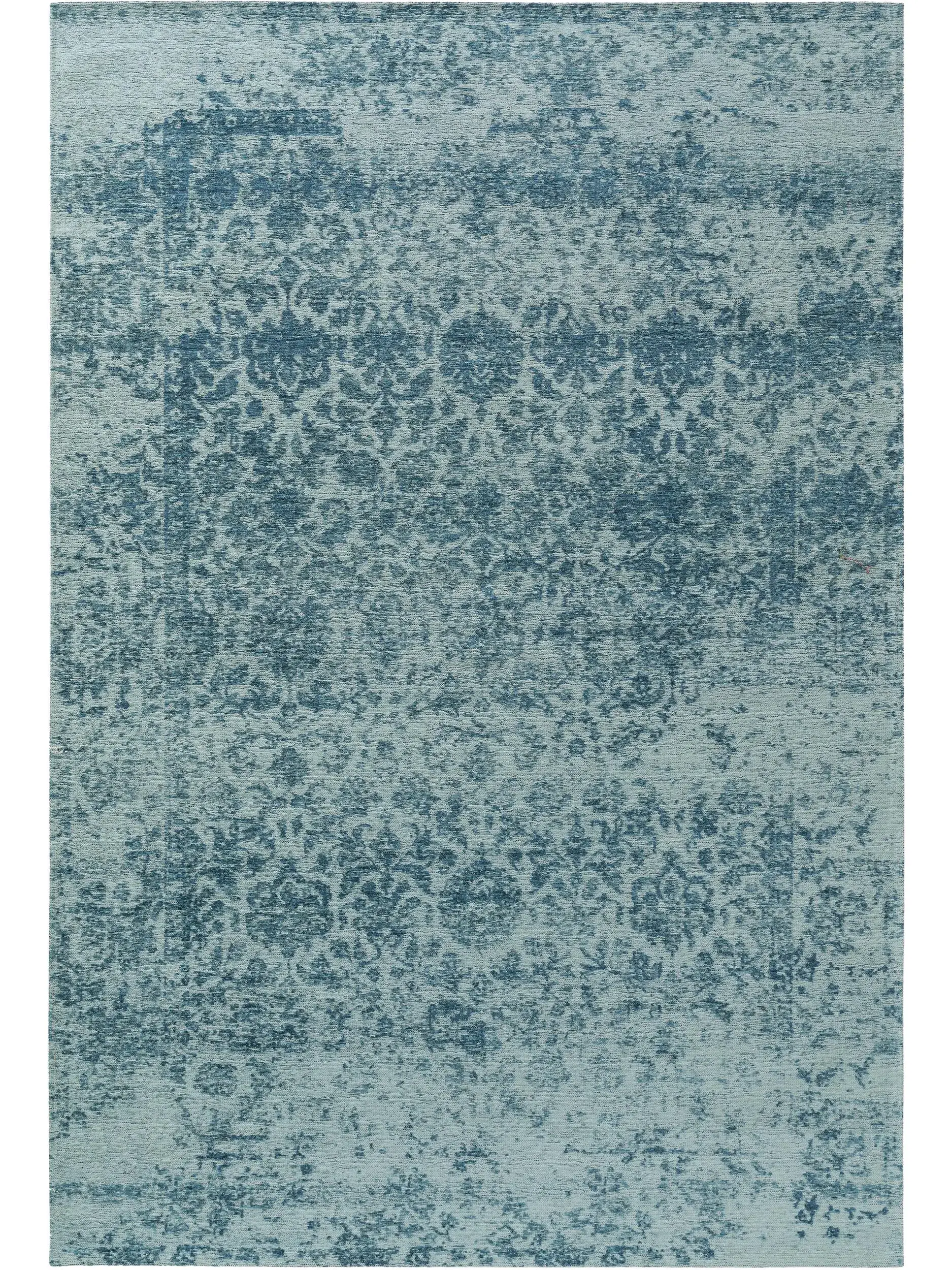 Rug made of 41% Baumwolle, 32% Polyacryl, 26% Polyester, 1% Latex in Blau with a 41% Baumwolle, 32% Polyacryl, 26% Polyester, 1% Latex high pile by benuta Pop