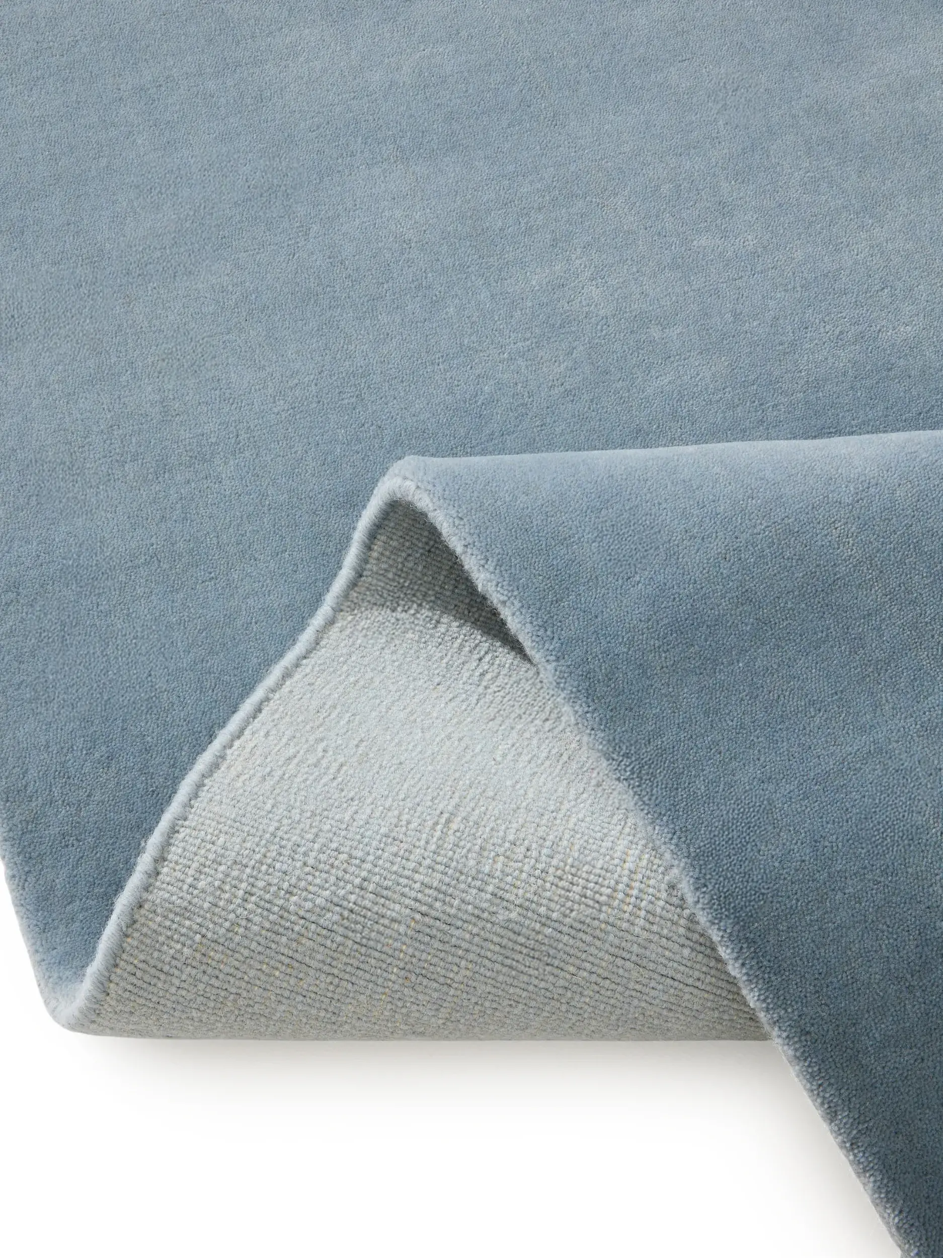 Teppich Mono aus 100% Baumwolle in Blau von benuta