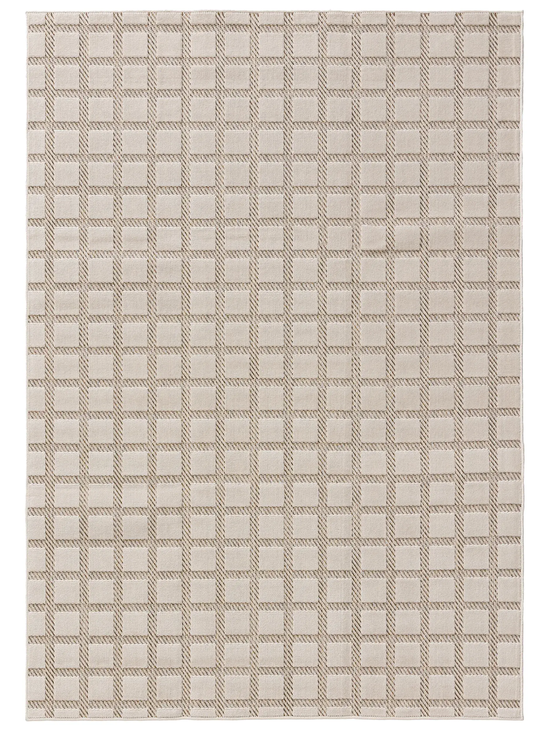 Tappeto di 100% Polipropilene in Bianco con pelo alto 100% Polipropilene da benuta Basic