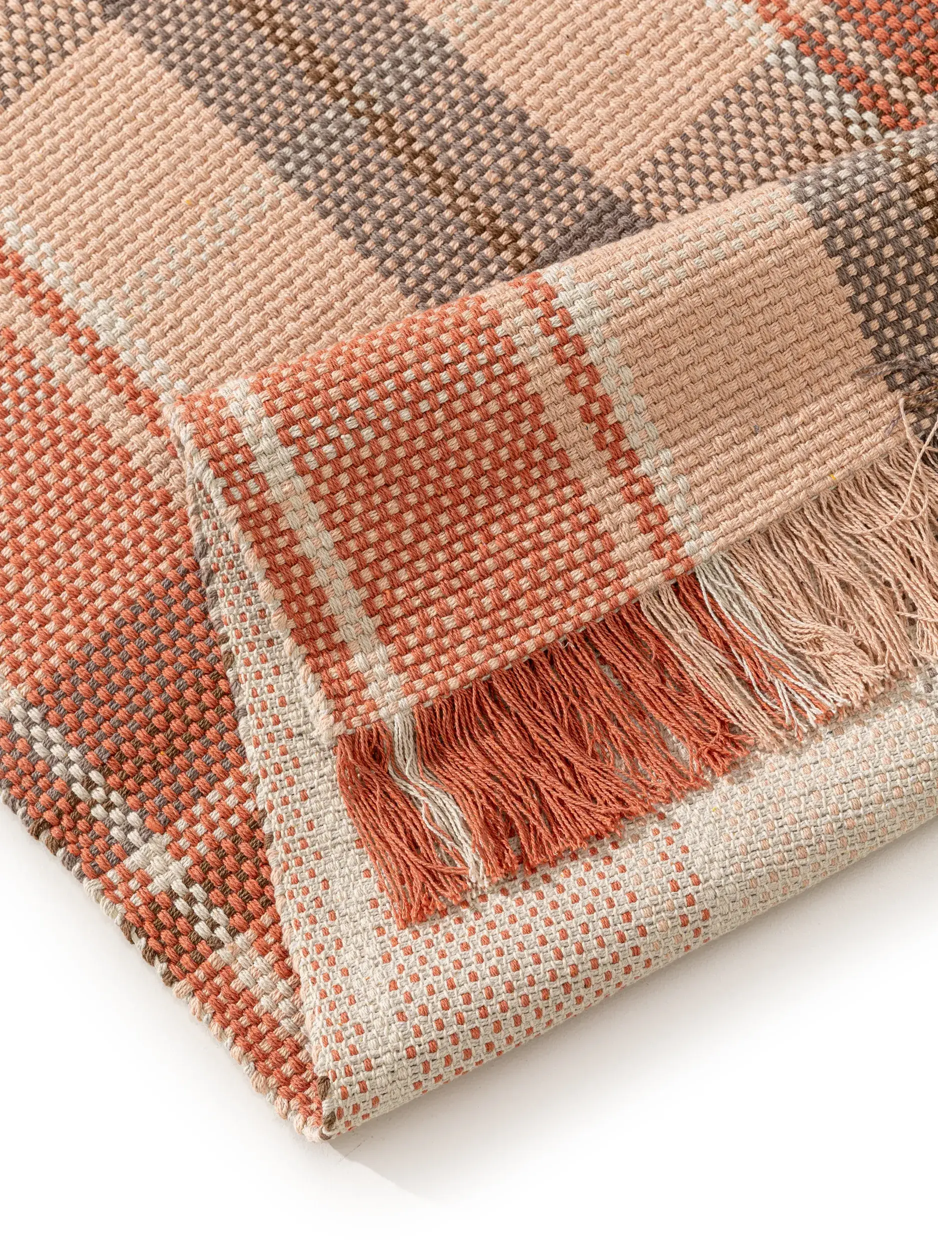Teppich aus 100% Baumwolle in Rosa mit 100% Baumwolle hohem Flor von benuta Pop