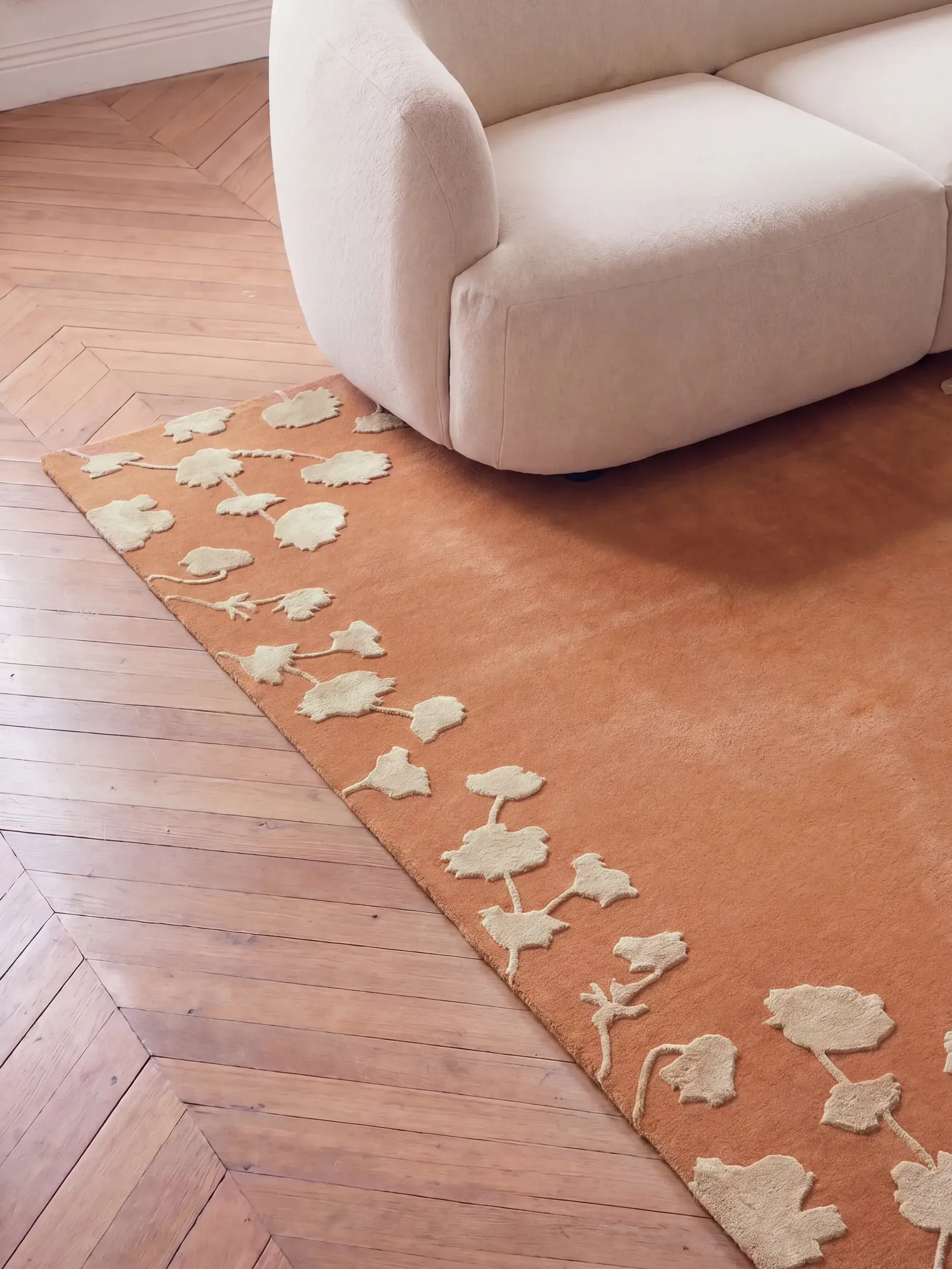 Tapis Alice en 80% Laine (50% de Nouvelle-Zélande), 20% Lyocell (TENCEL™) en  de benuta Finest
