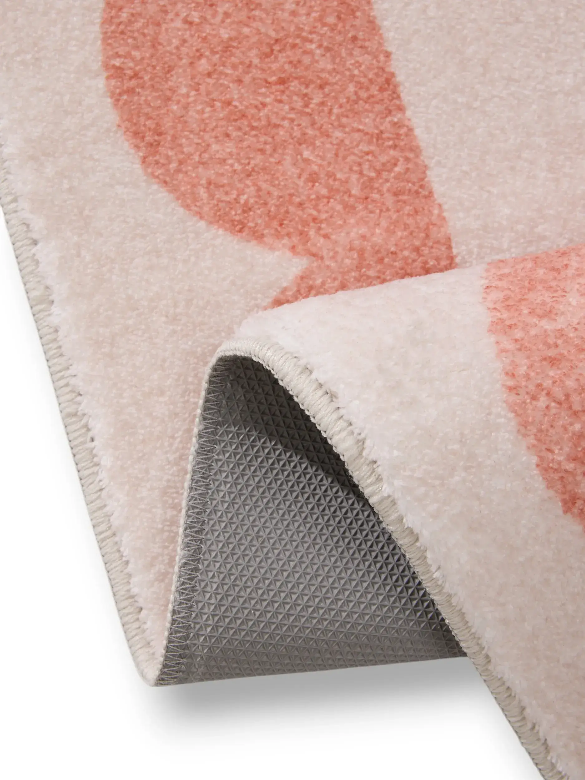 Rug made of 100% Polyester in Orange with a 100% Polyester high pile by benuta Pop