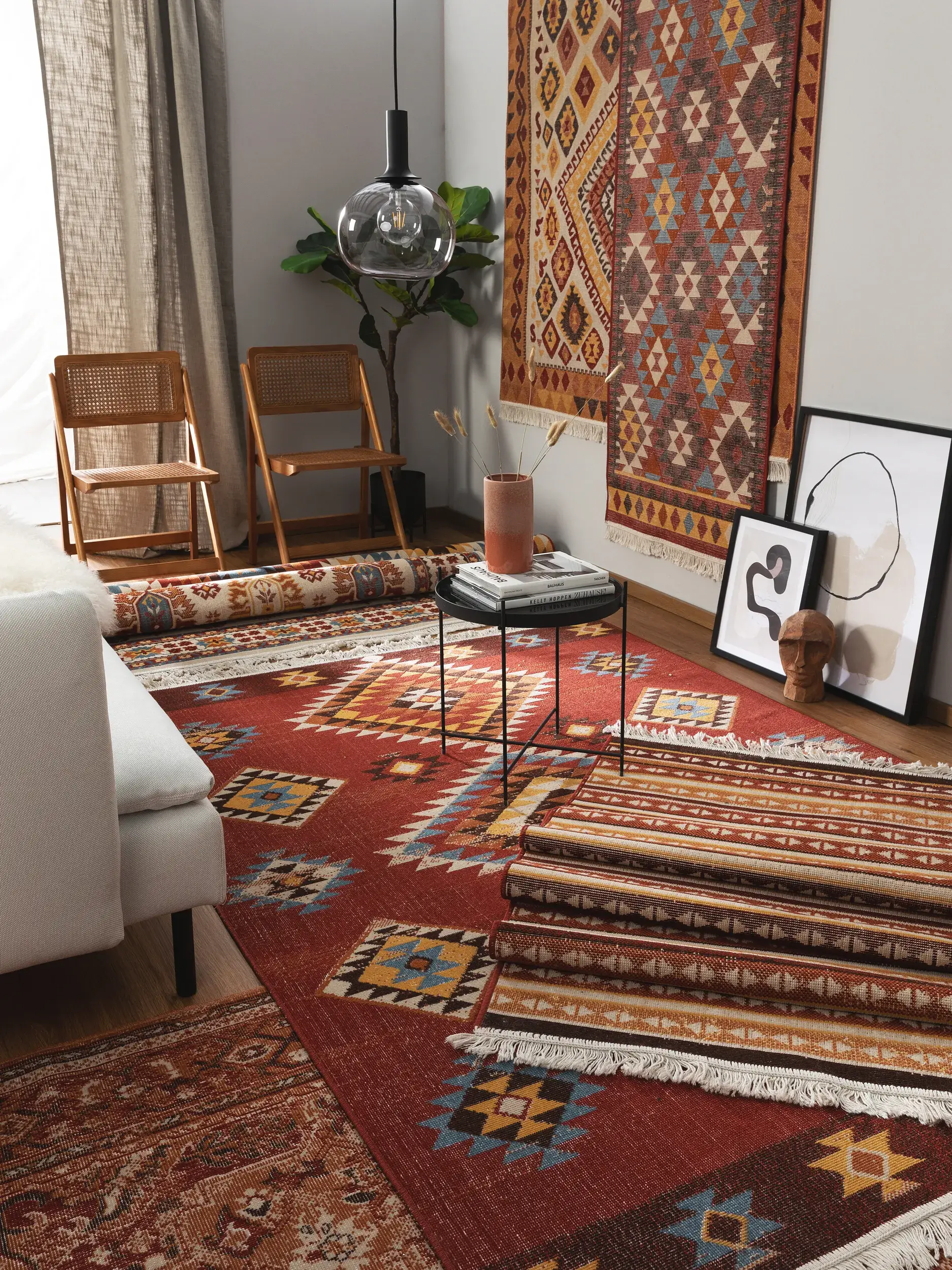 Tapis Kira en 60% Coton, 40% Polypropylène en Multicouleur de benuta nest