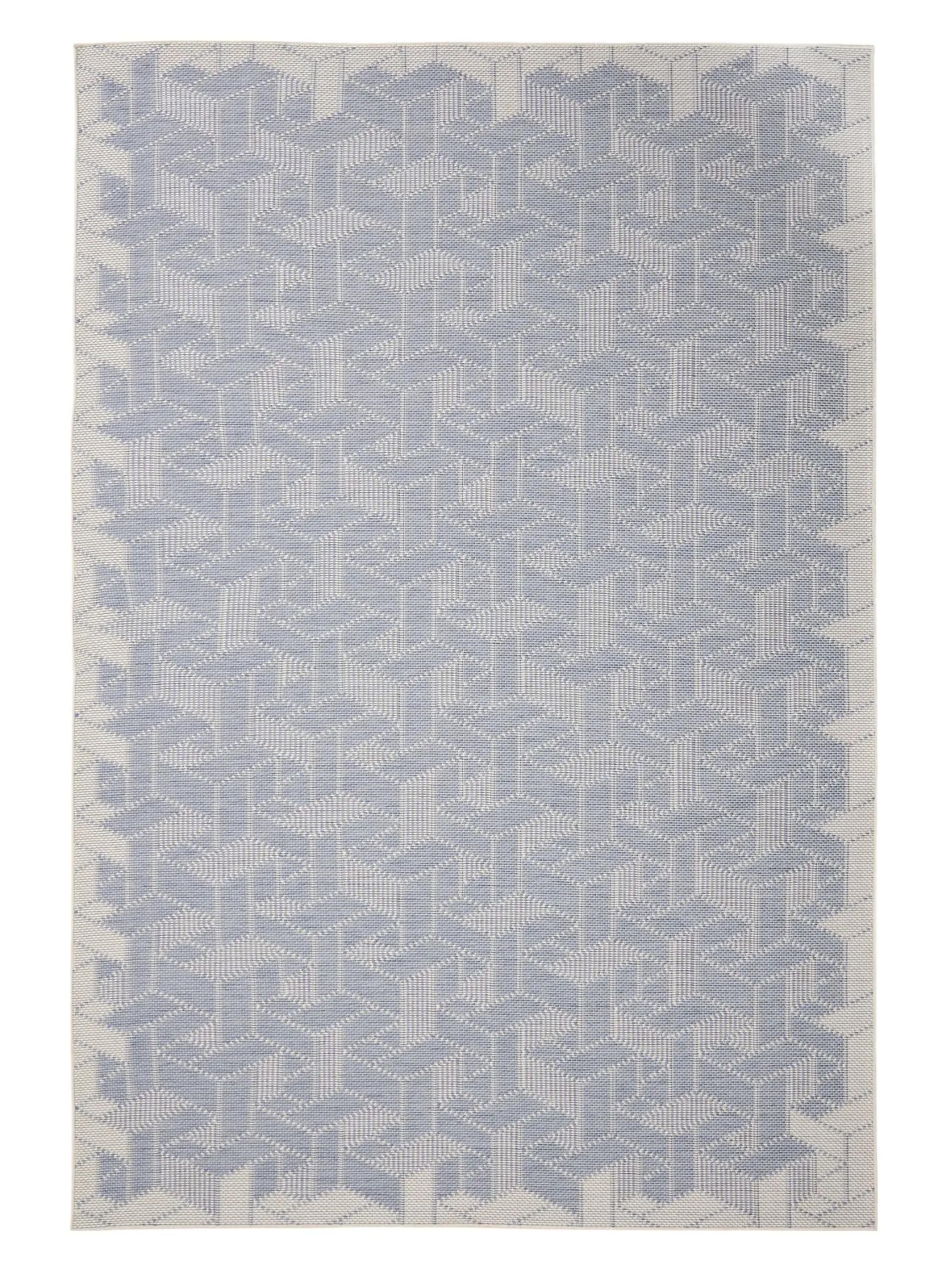 Teppich aus 100% Polypropylen in Blau mit 100% Polypropylen hohem Flor von benuta Nest
