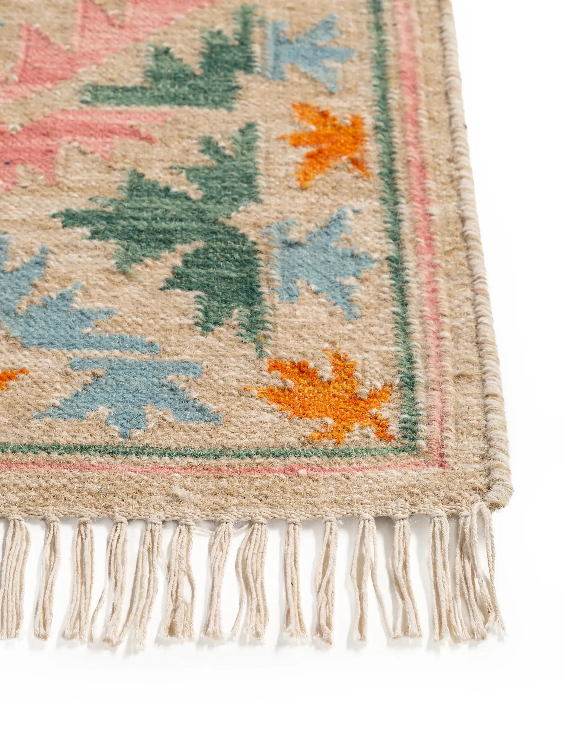 Alfombra de 90% Lana, 10% Algodón en Multicolor con un pelo de {{Placeholder_Pile Height}} de altura de benuta pure