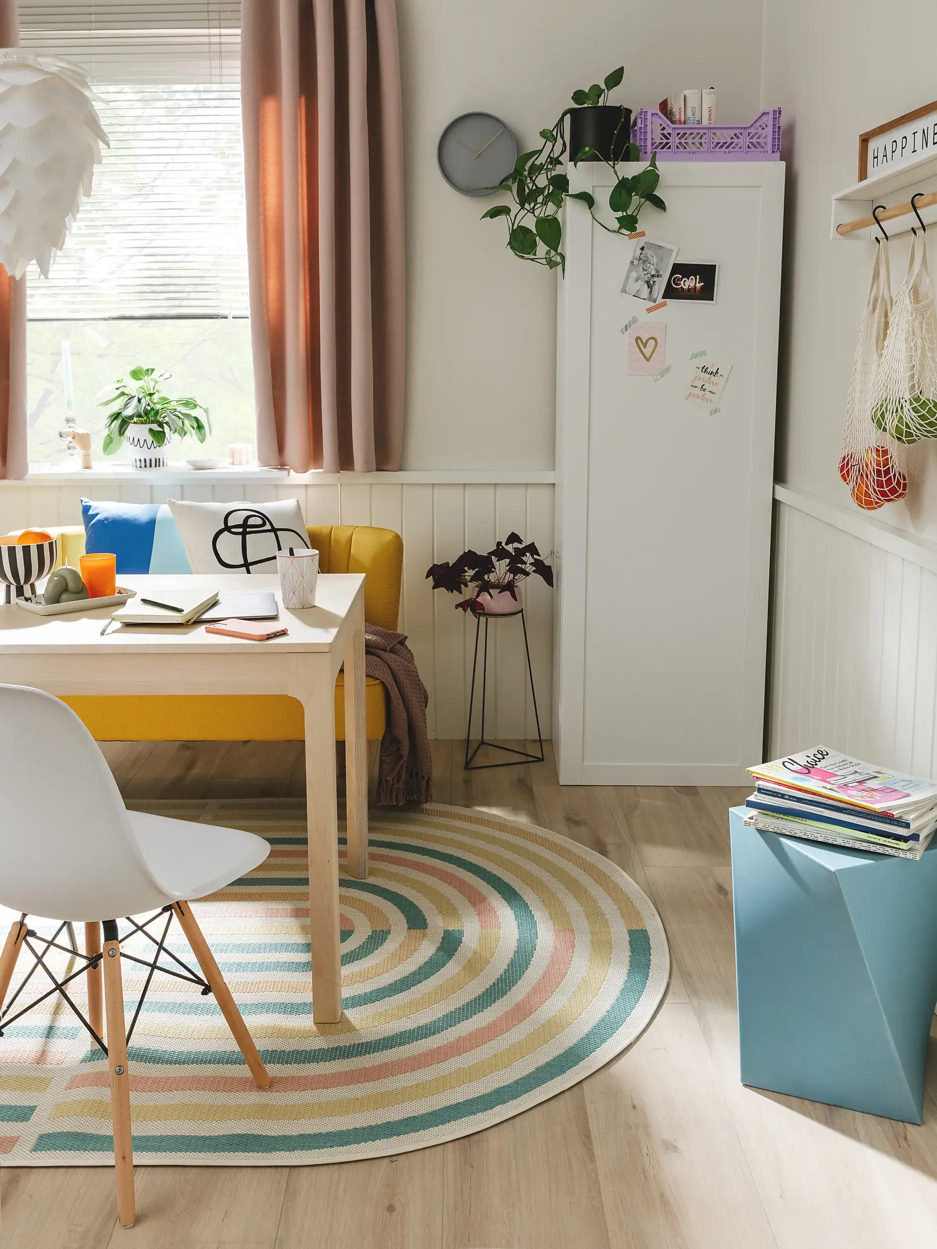 Teppich aus 100% Polypropylen in Multicolor mit 100% Polypropylen hohem Flor von benuta Pop