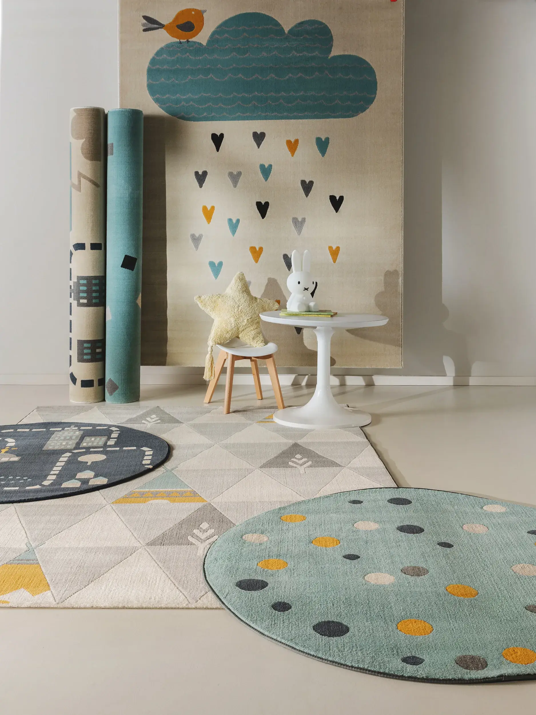 Tappeto di 100% Polipropilene in Beige con pelo alto 100% Polipropilene da Lytte