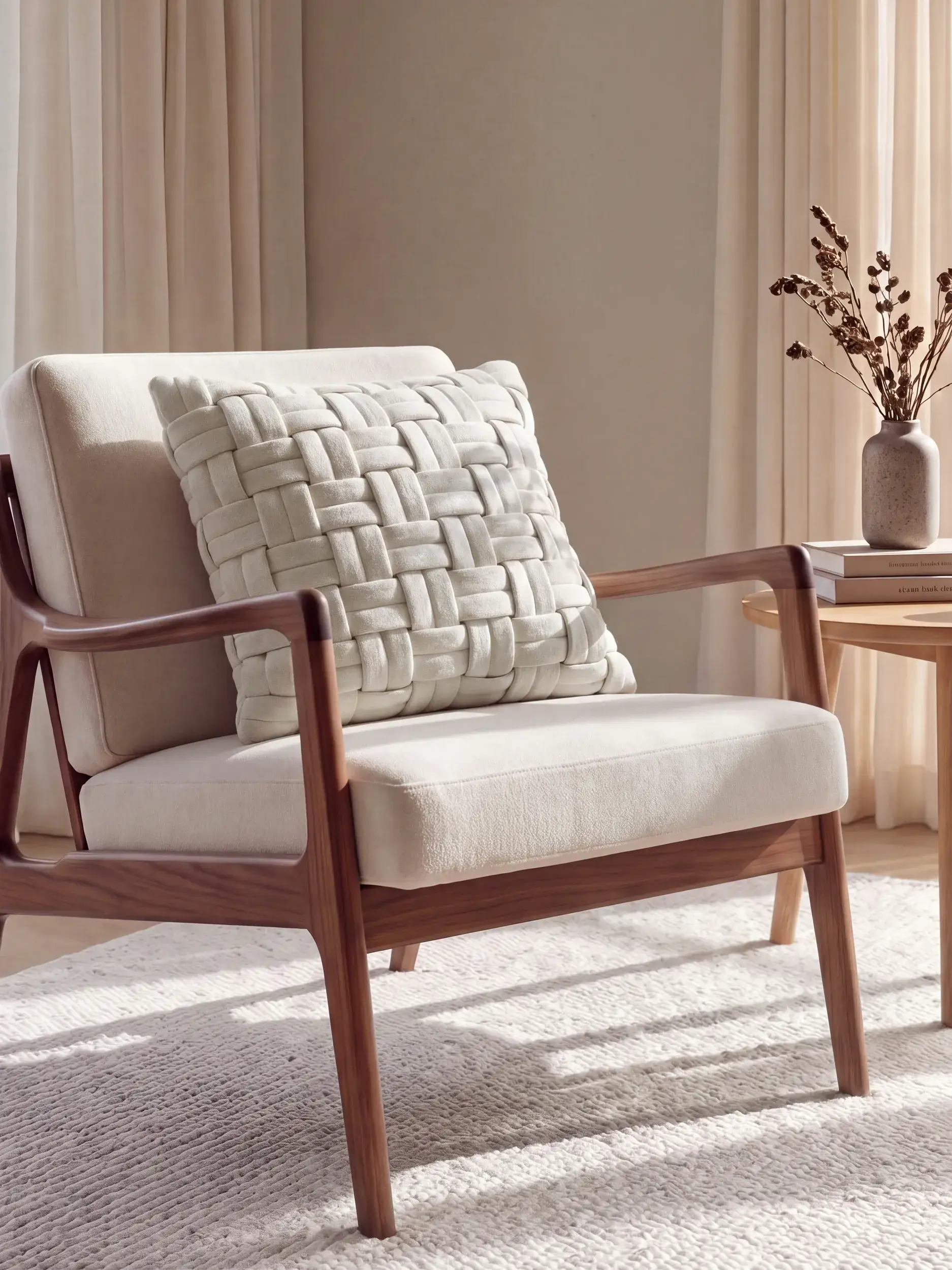 Kussen Veve Beige van benuta Pure