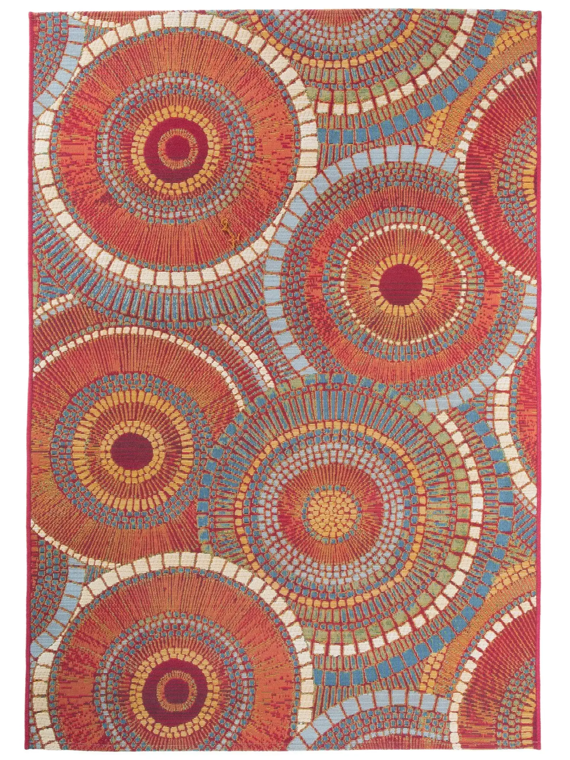 Rug Artis made of 76% Polypropylen, 23% Polyester, 1% Latex in Orange by benuta Nest