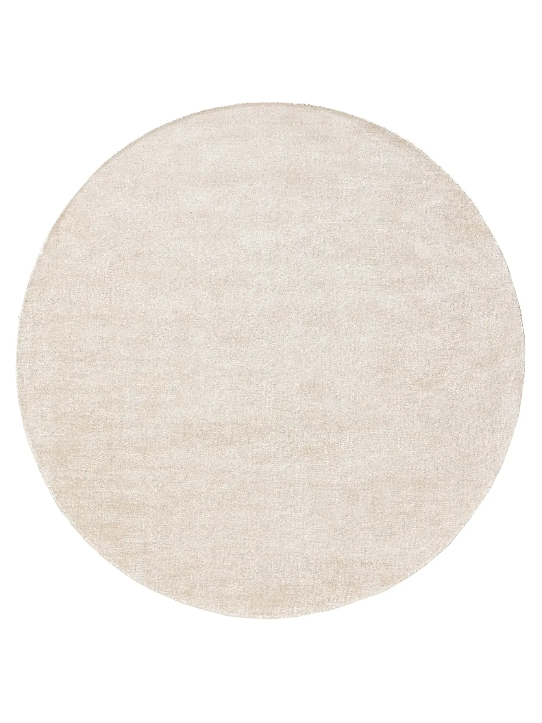 Viskoseteppich rund Nova Cream von 