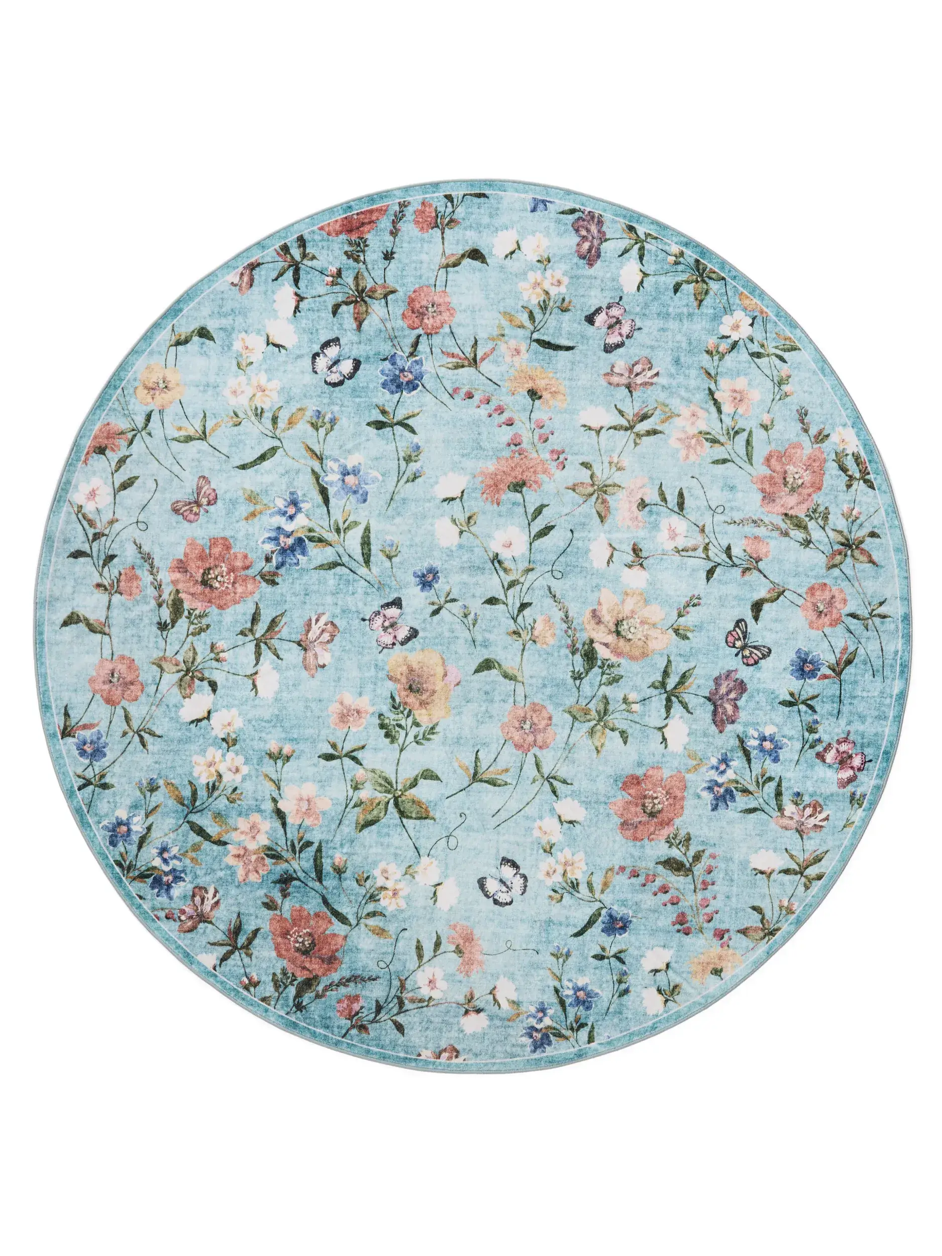 Rug made of 100% Polyester in Multicolour with a 100% Polyester high pile by benuta Nest