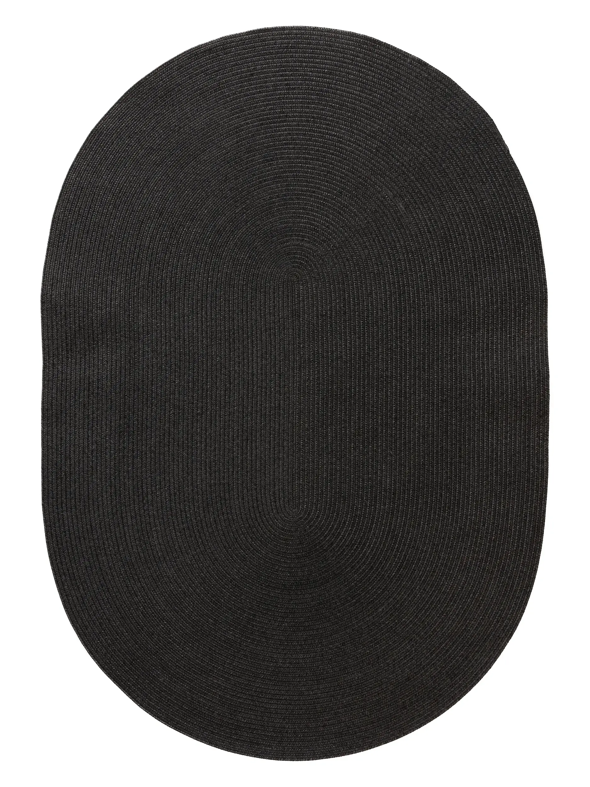 Rug made of 80% Polypropylen, 20% Polyester in Schwarz with a 80% Polypropylen, 20% Polyester high pile by benuta Nest