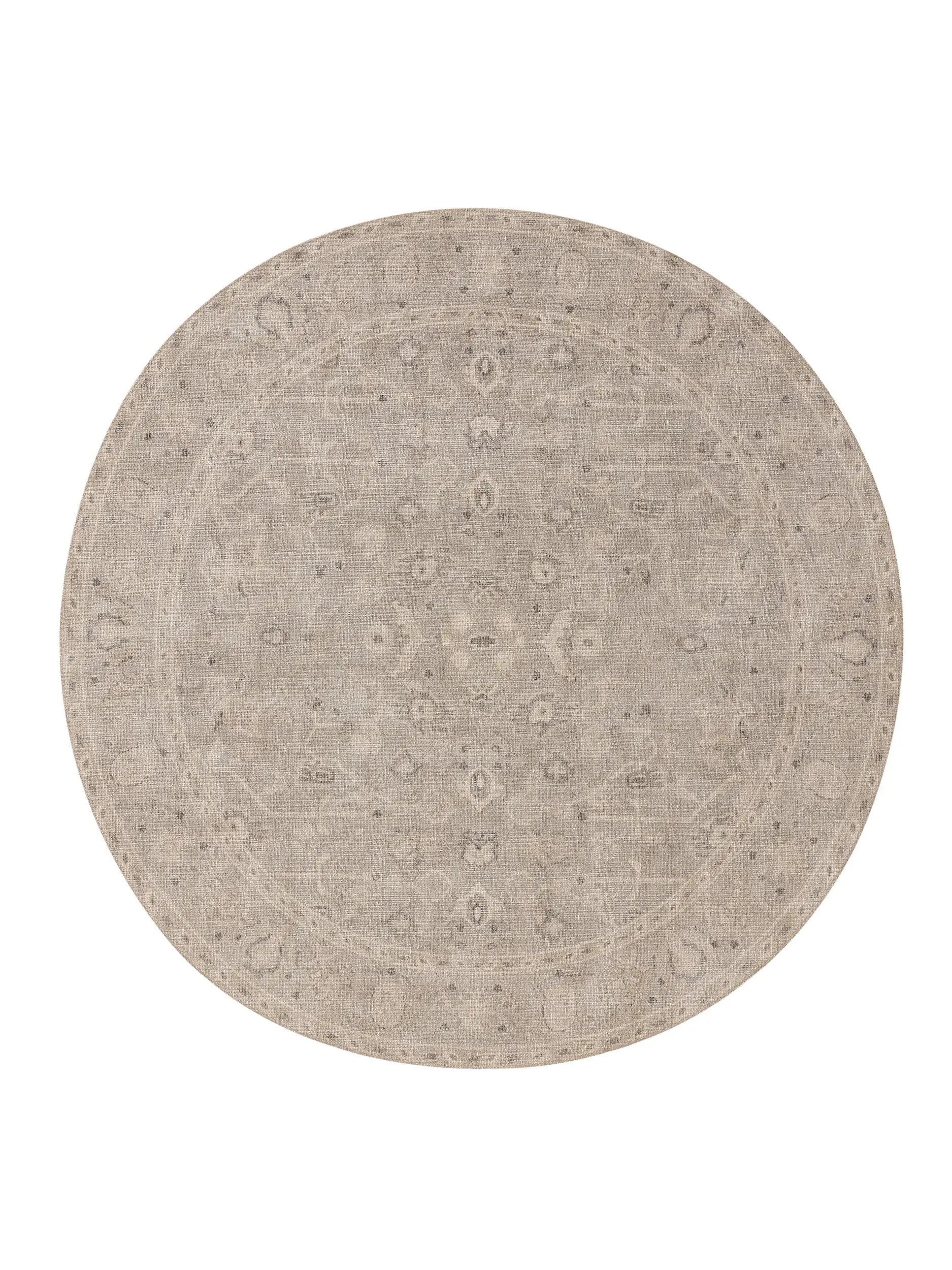 Teppich aus 50% Polyester, 50% Polycotton in Grau mit 50% Polyester, 50% Polycotton hohem Flor von benuta Nest