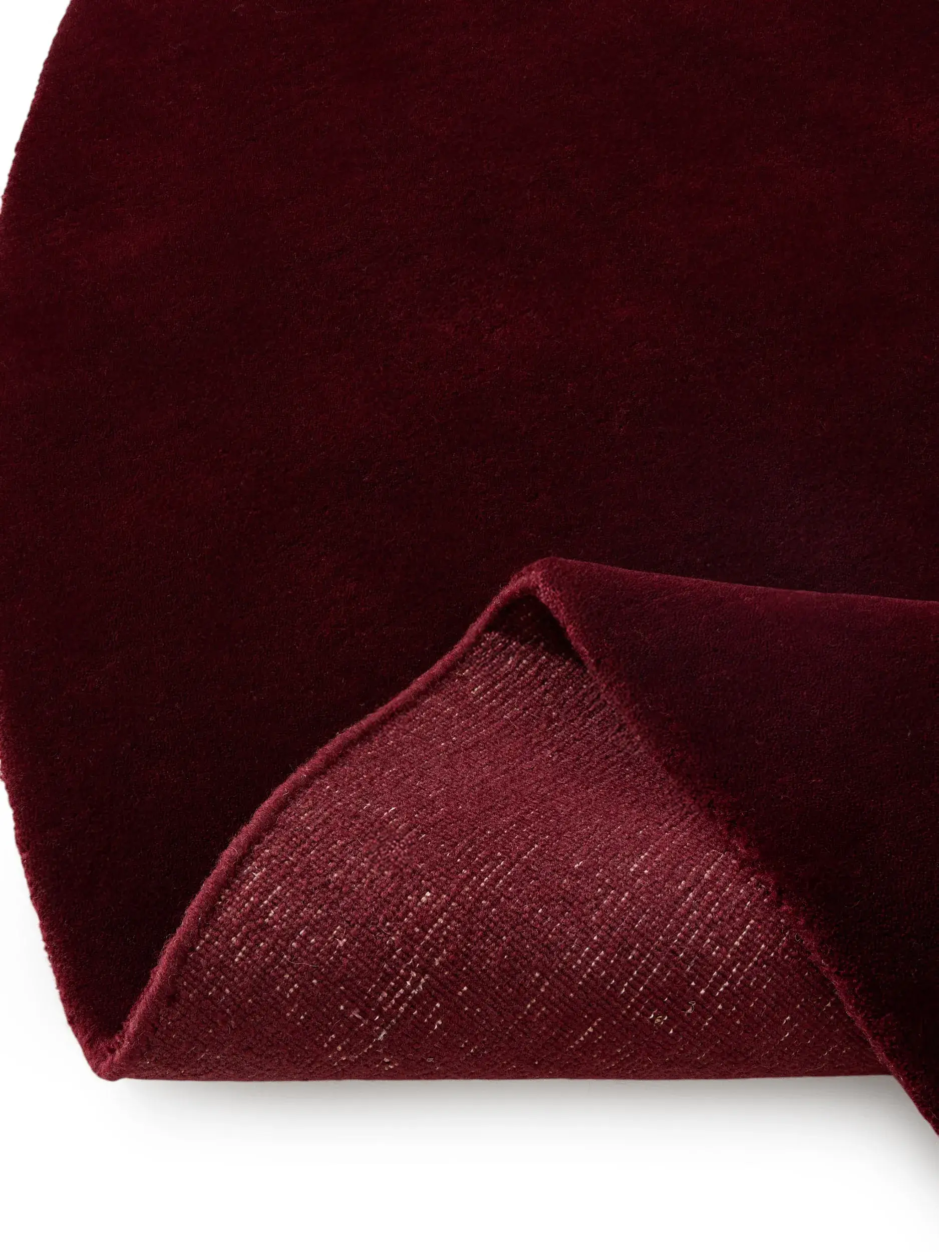 Teppich Mono aus 100% Baumwolle in Rot von benuta