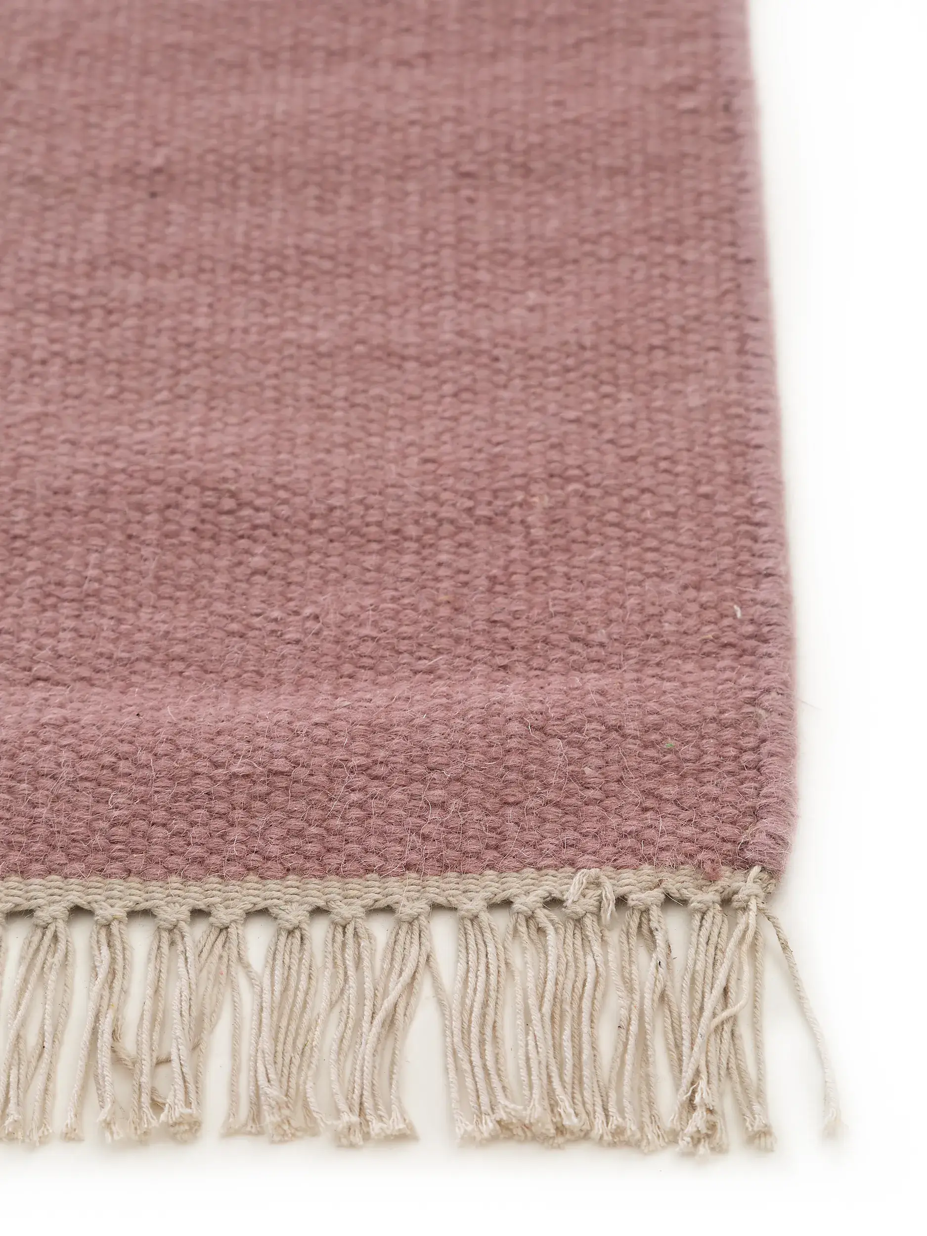 Tappeto di 80% Lana, 20% Cotone in Rosa con pelo alto 80% Lana, 20% Cotone da benuta POP